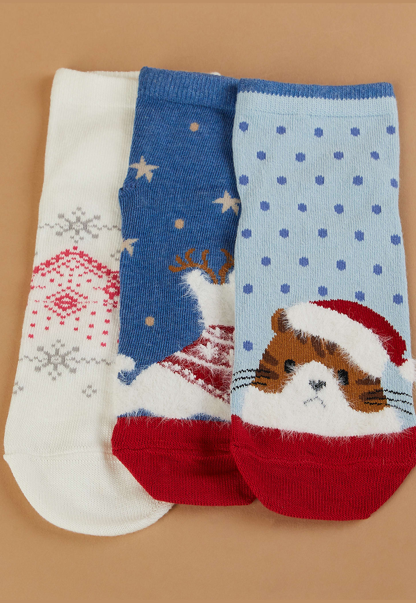 GINGER Printed Ankle Length Socks - Pack of 3-picture-54