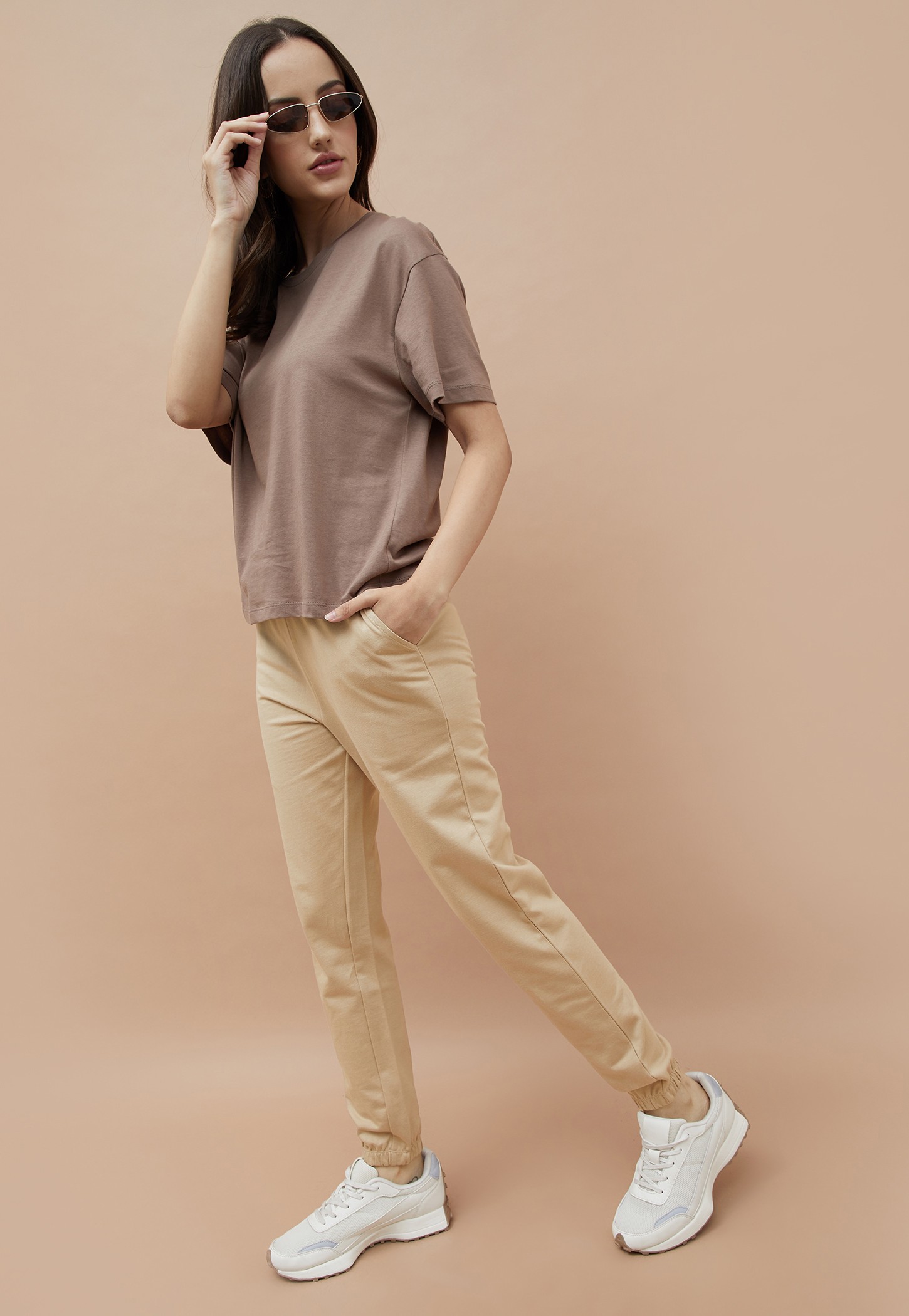 FAME FOREVER Solid Elasticated Joggers-picture-44