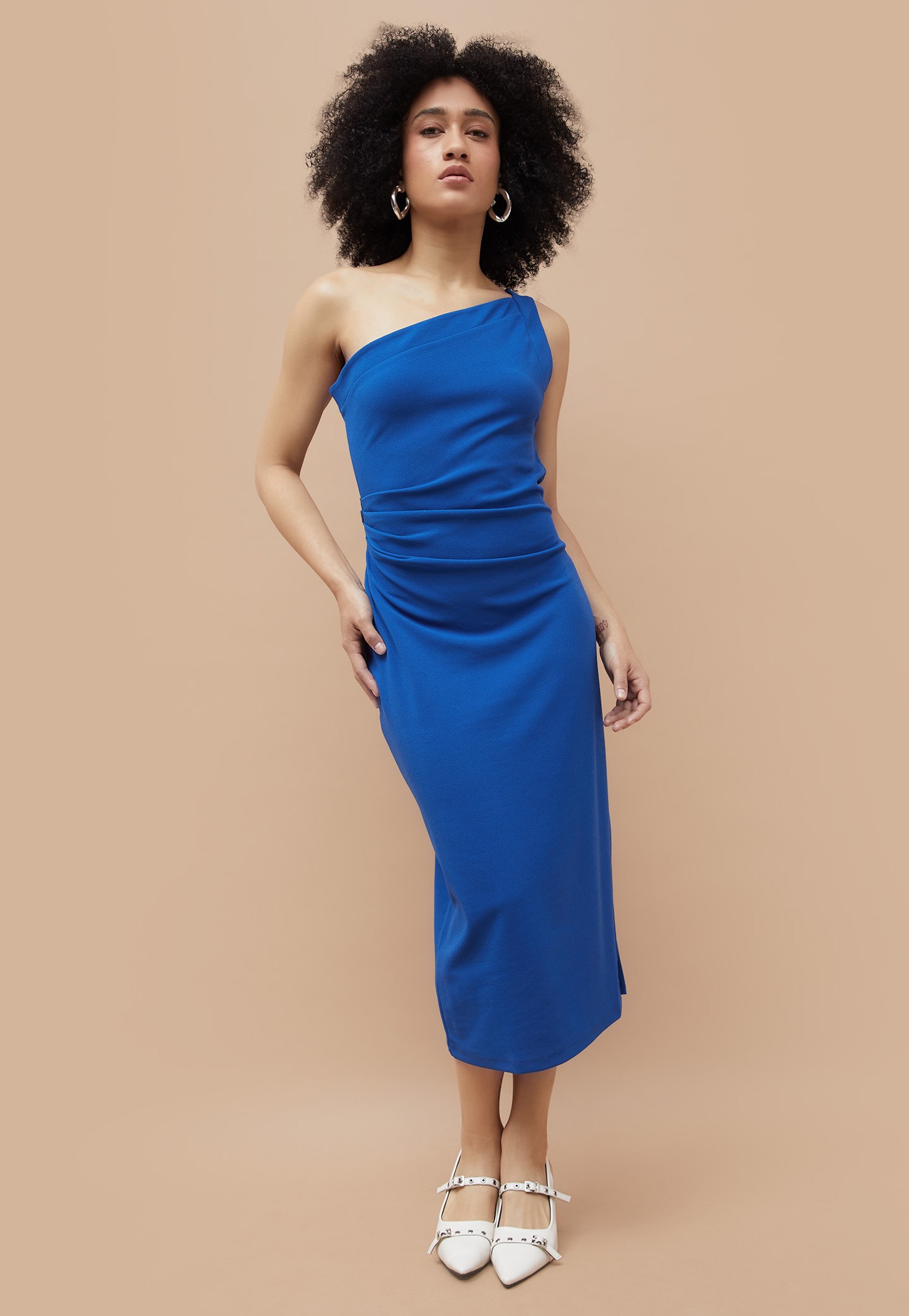 GINGER Ruched Midi Dress-picture-53