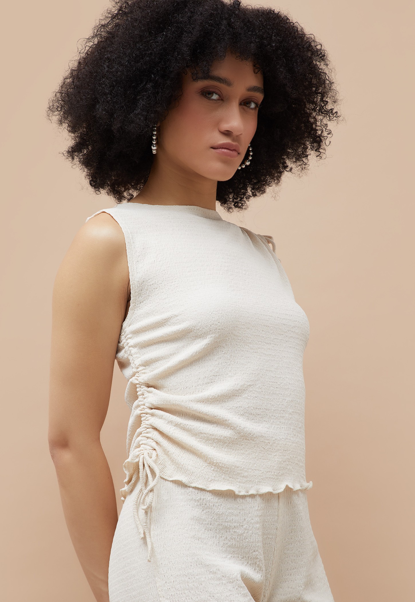 GINGER Textured Top with Tie-Ups-picture-30