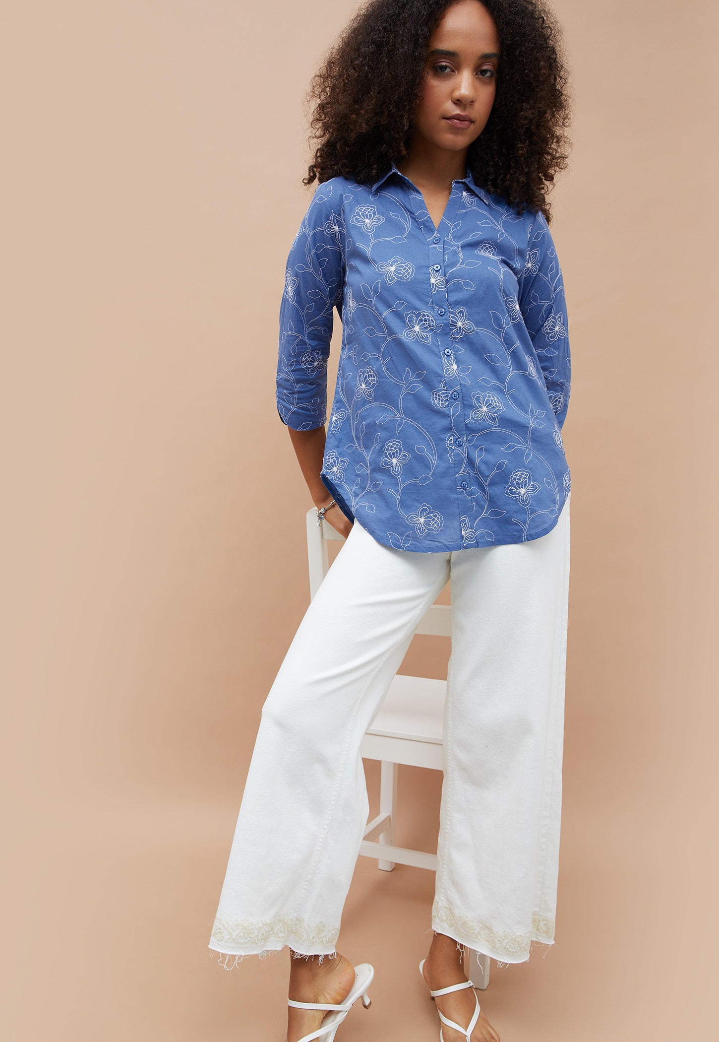 COLOUR ME Embroidered Shirt-picture-15