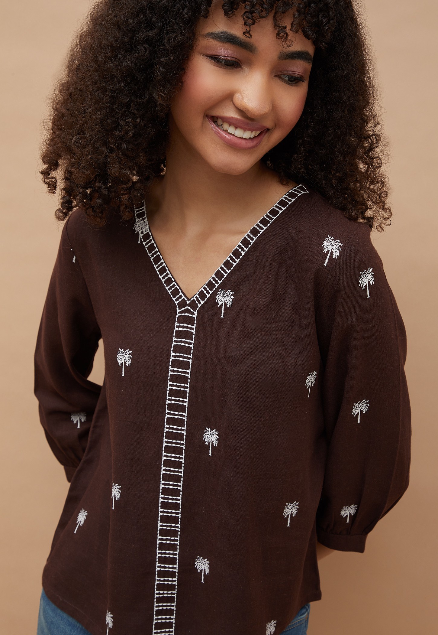 FAME FOREVER Embroidered Top-picture-43
