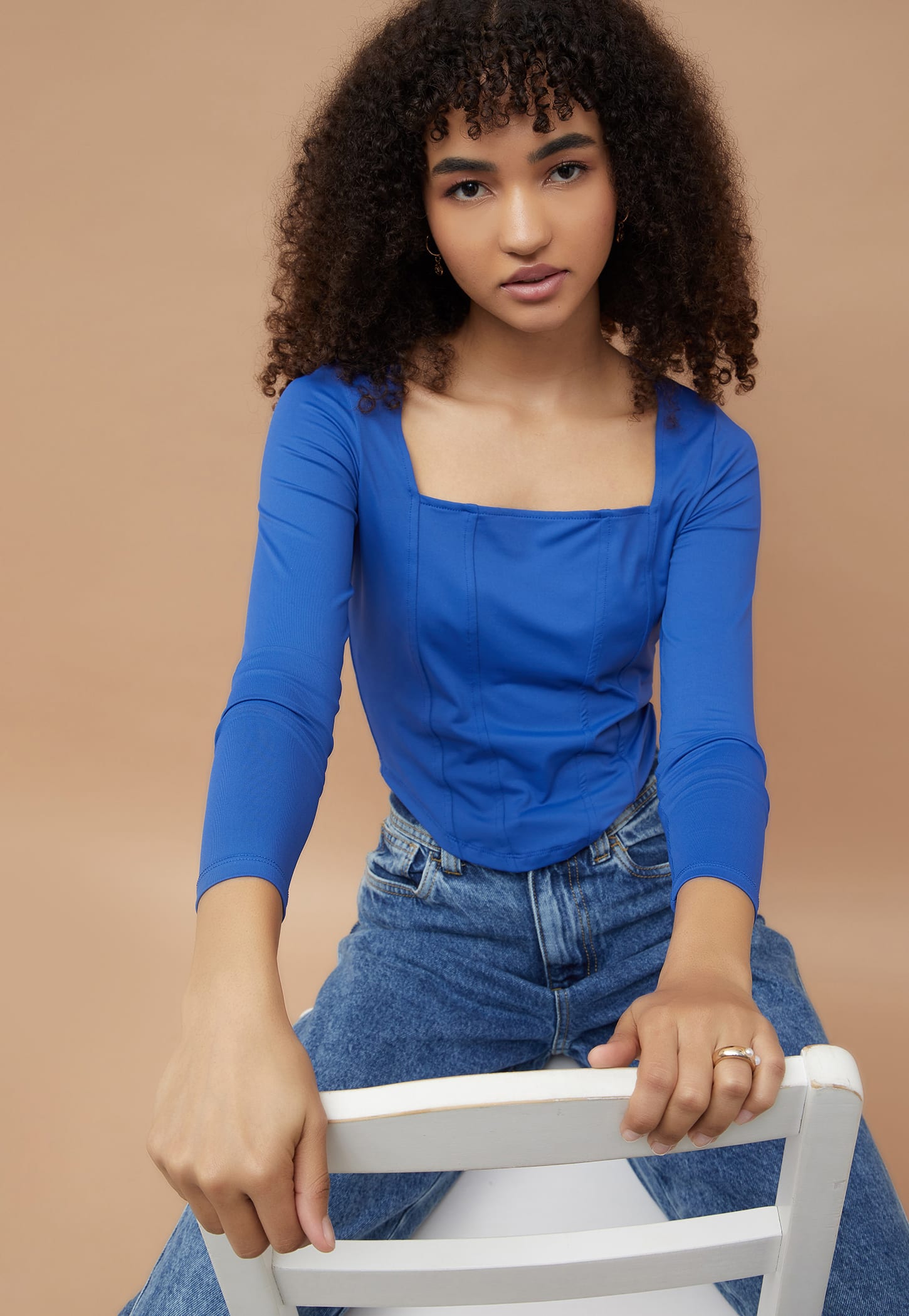 GINGER Solid Crop Top-picture-28