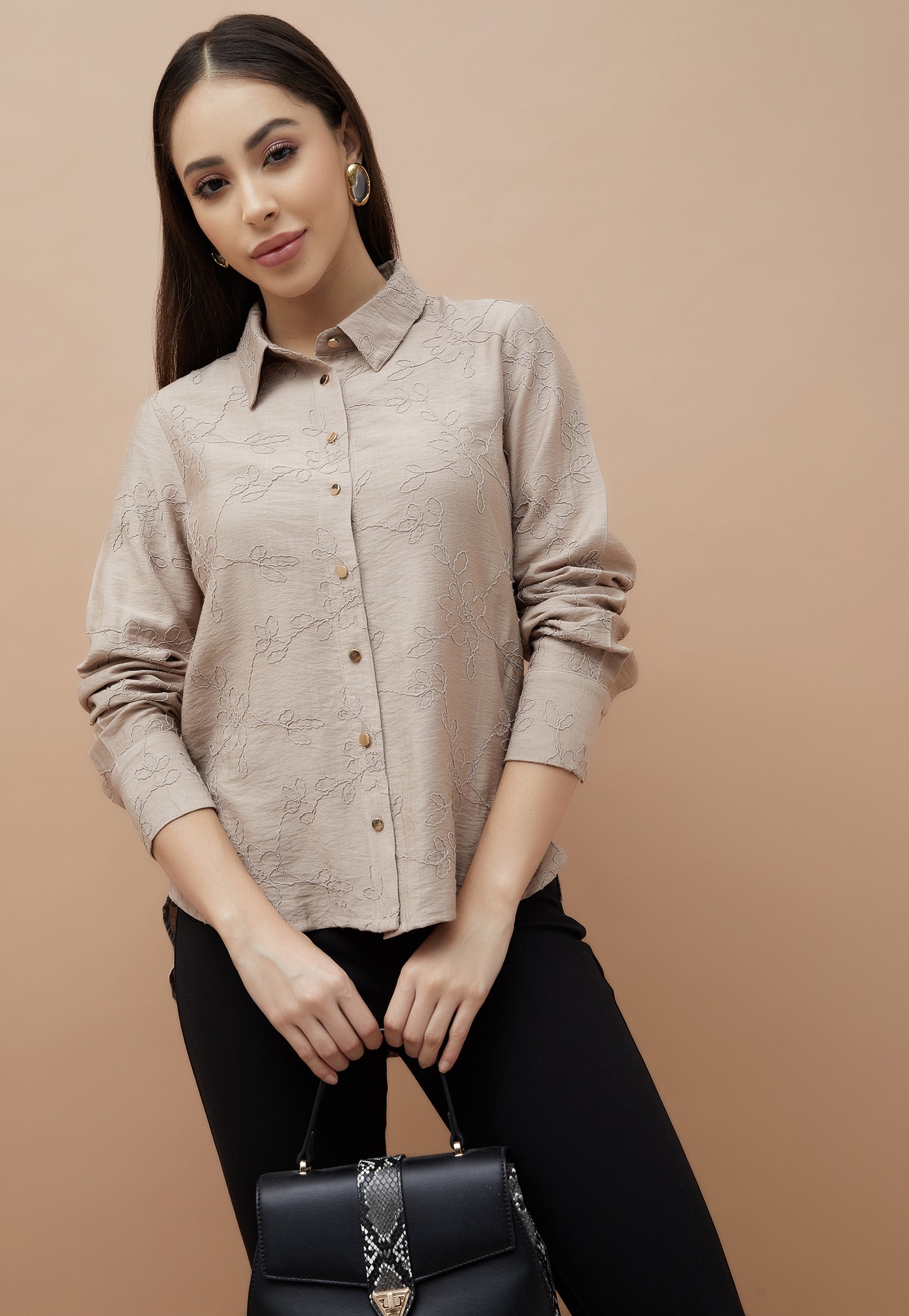 CODE Embroidered Regular Fit Shirt-picture-19