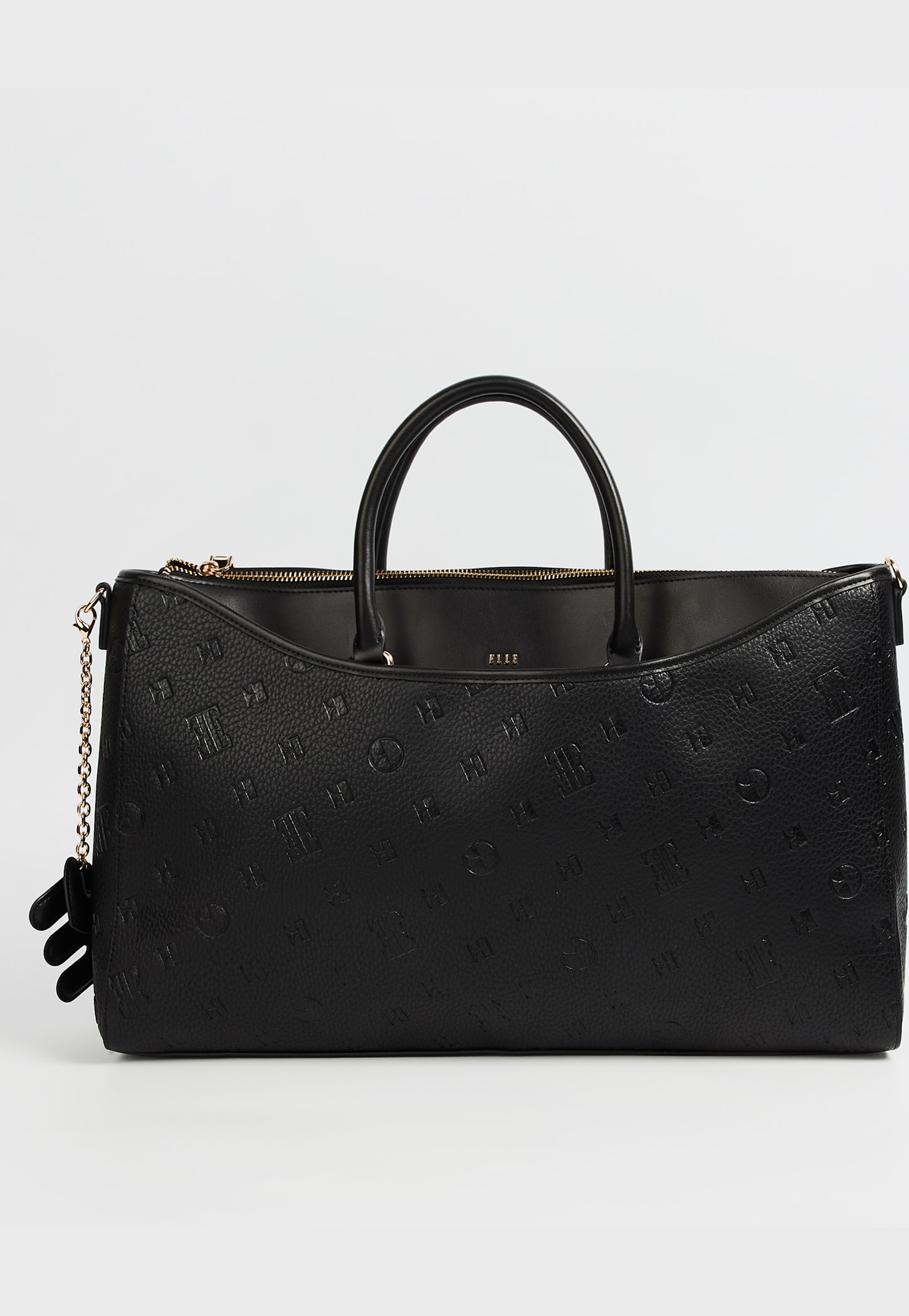 ELLE Debossed Laptop Bag with Charm