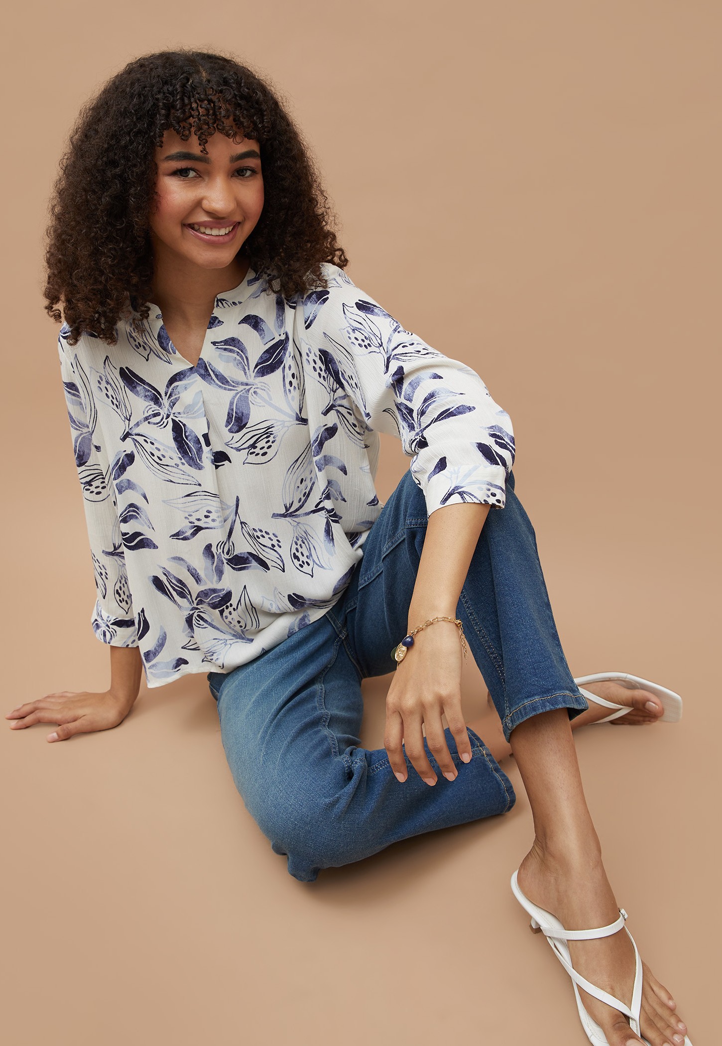 FAME FOREVER Floral Print Top-picture-46