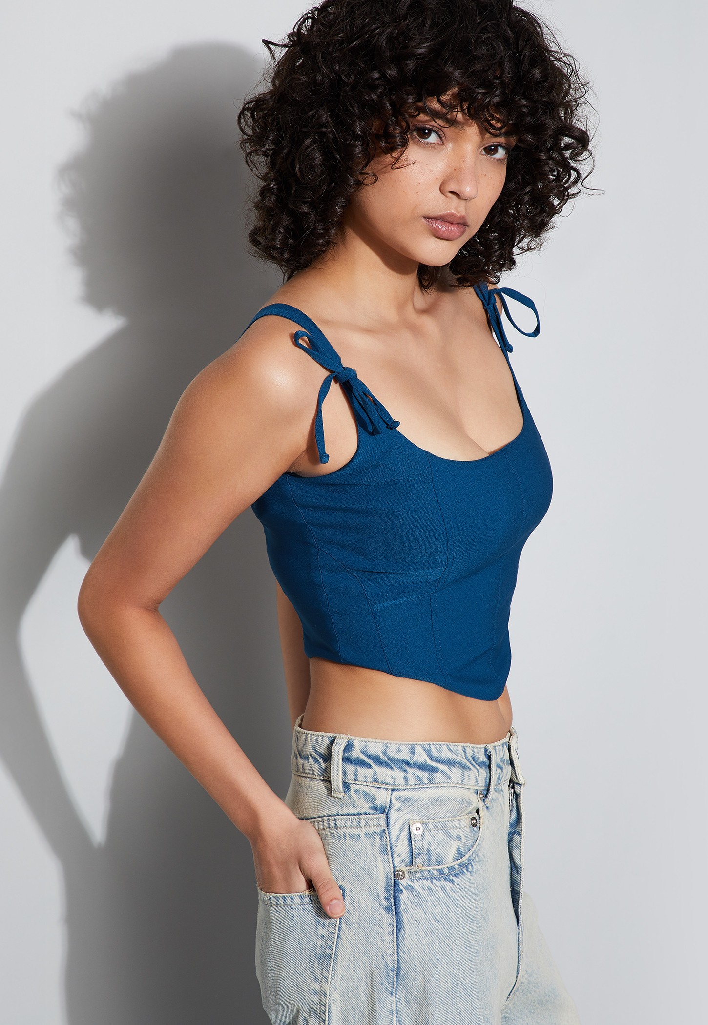 GINGER Solid Crop Top-picture-31