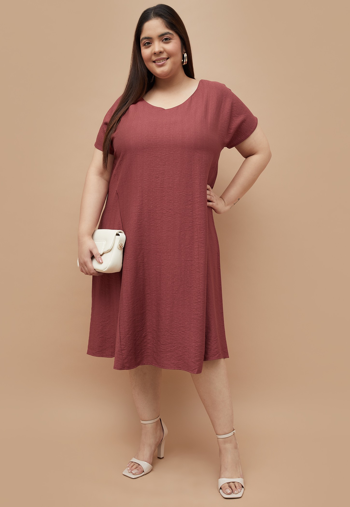 NEXUS Textured A-line Dress-picture-14