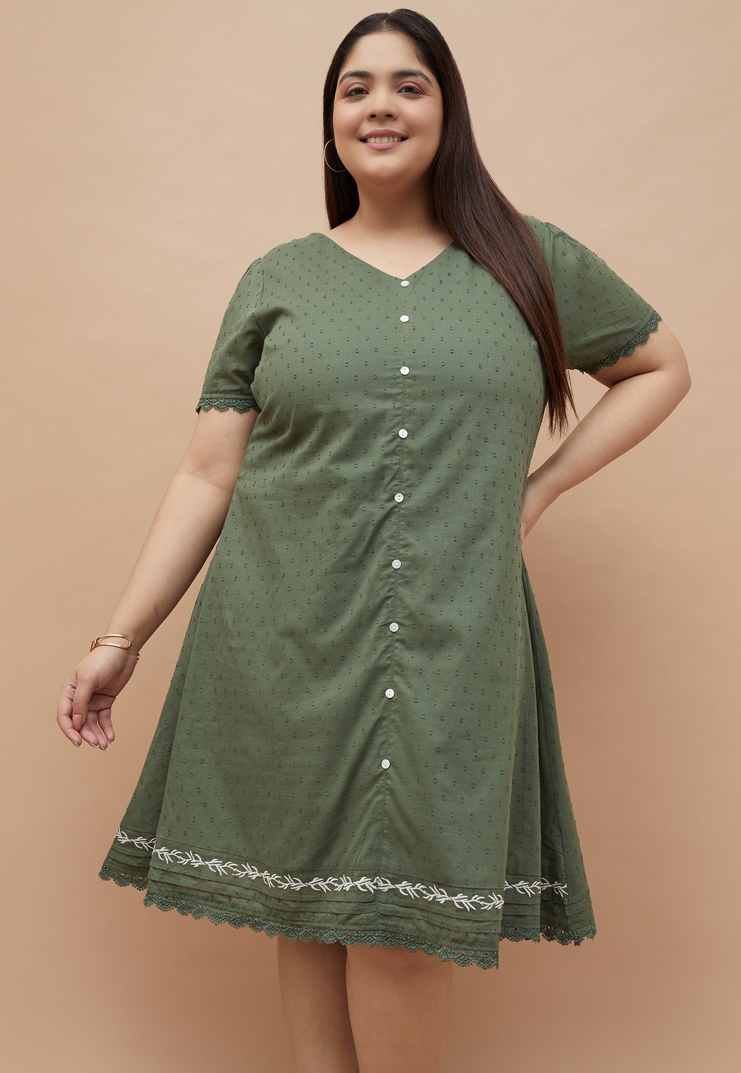 NEXUS Dobby Woven A-line Dress-picture-16