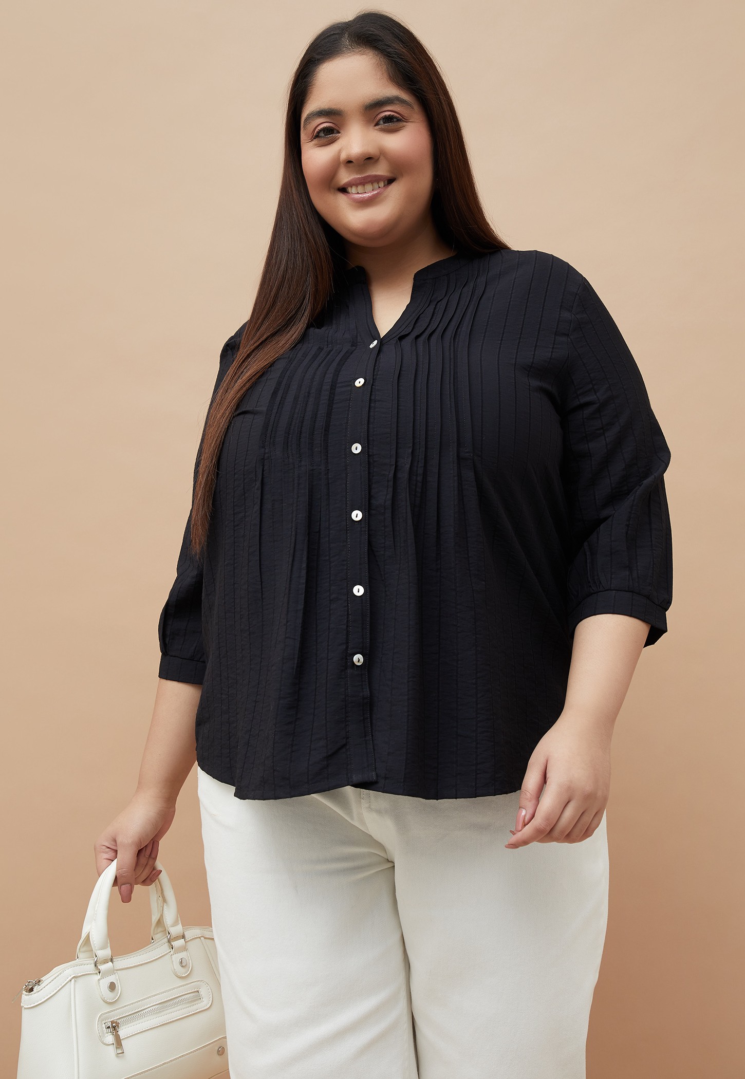 NEXUS Pin Tuck Detail Top-picture-50