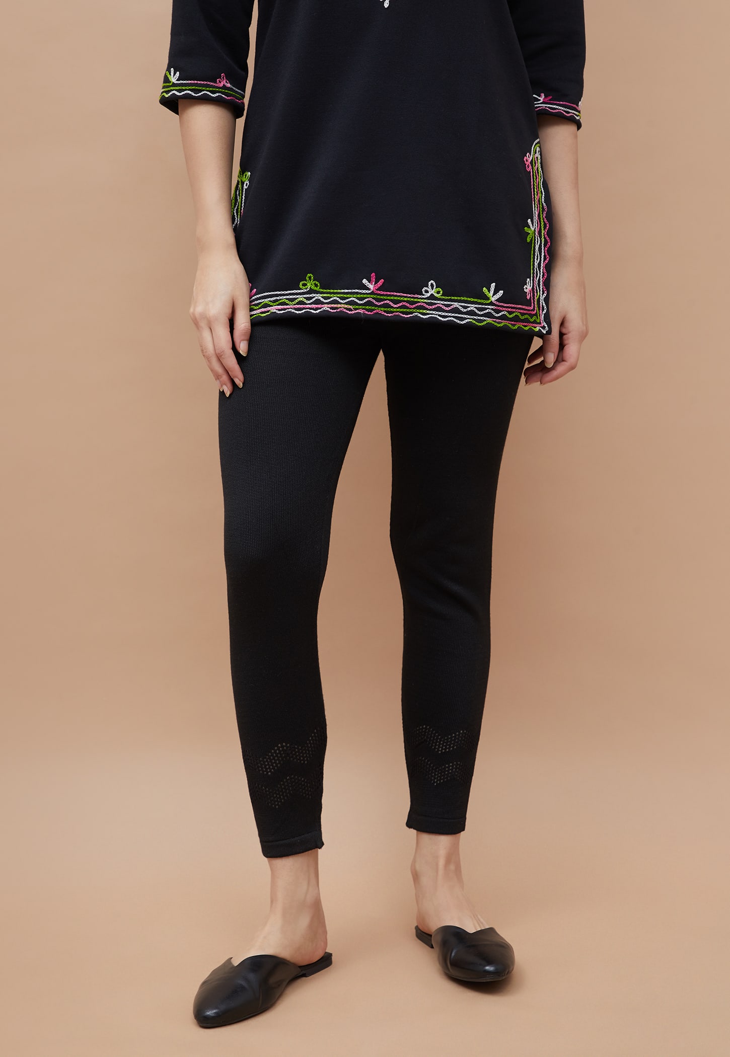 MELANGE Knitted Leggings-picture-11