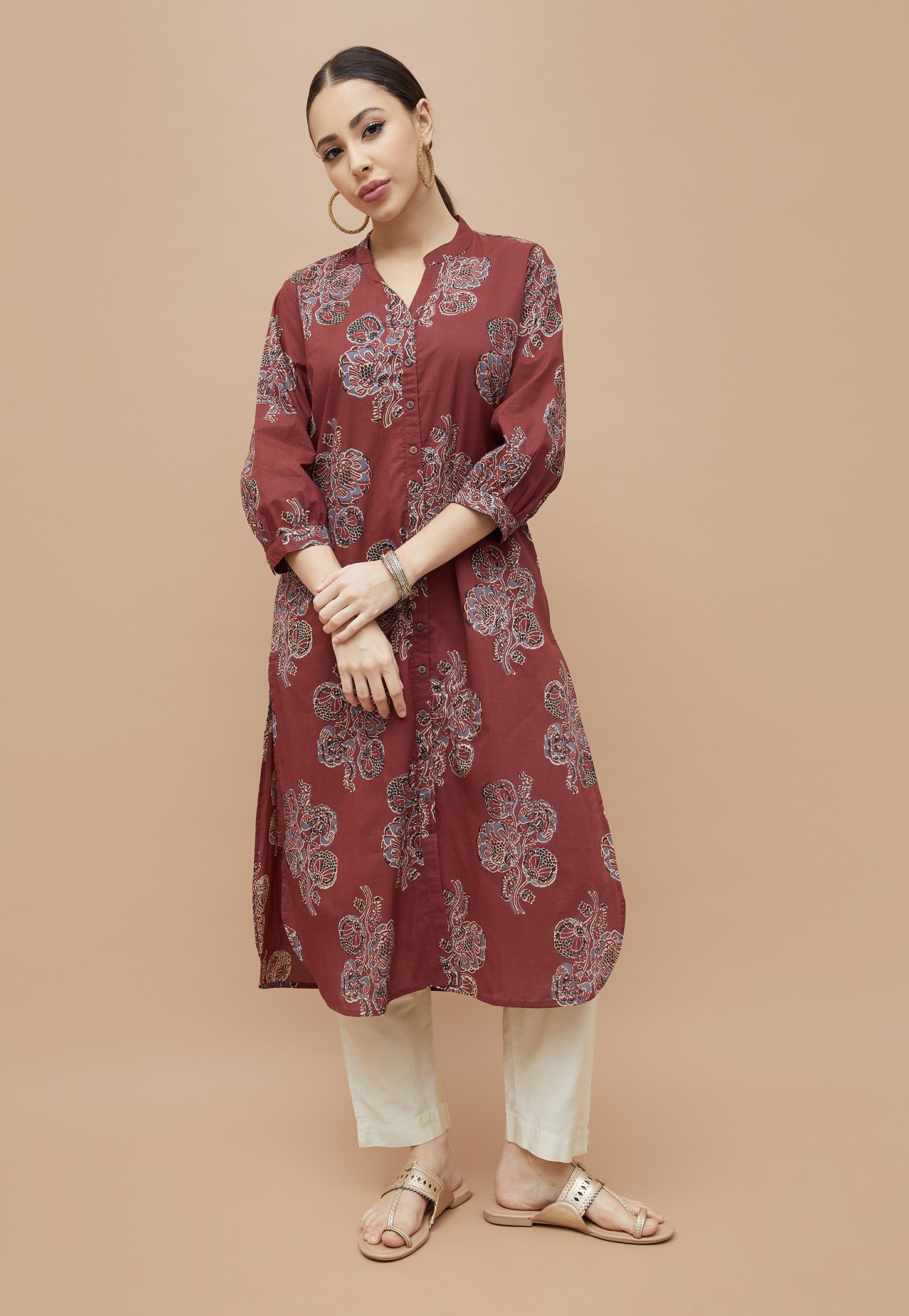 MELANGE Ethnic Motif Straight Kurta-picture-29