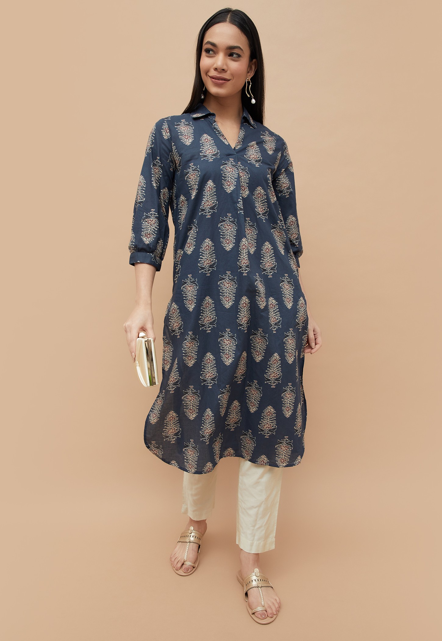 MELANGE Printed Straight Kurta-picture-36