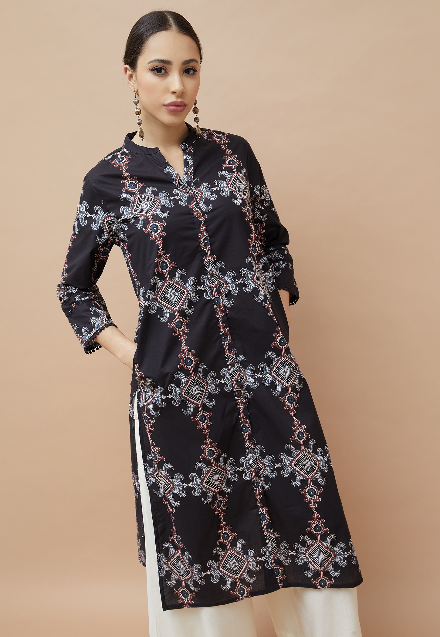 MELANGE Printed Straight Kurta-picture-35
