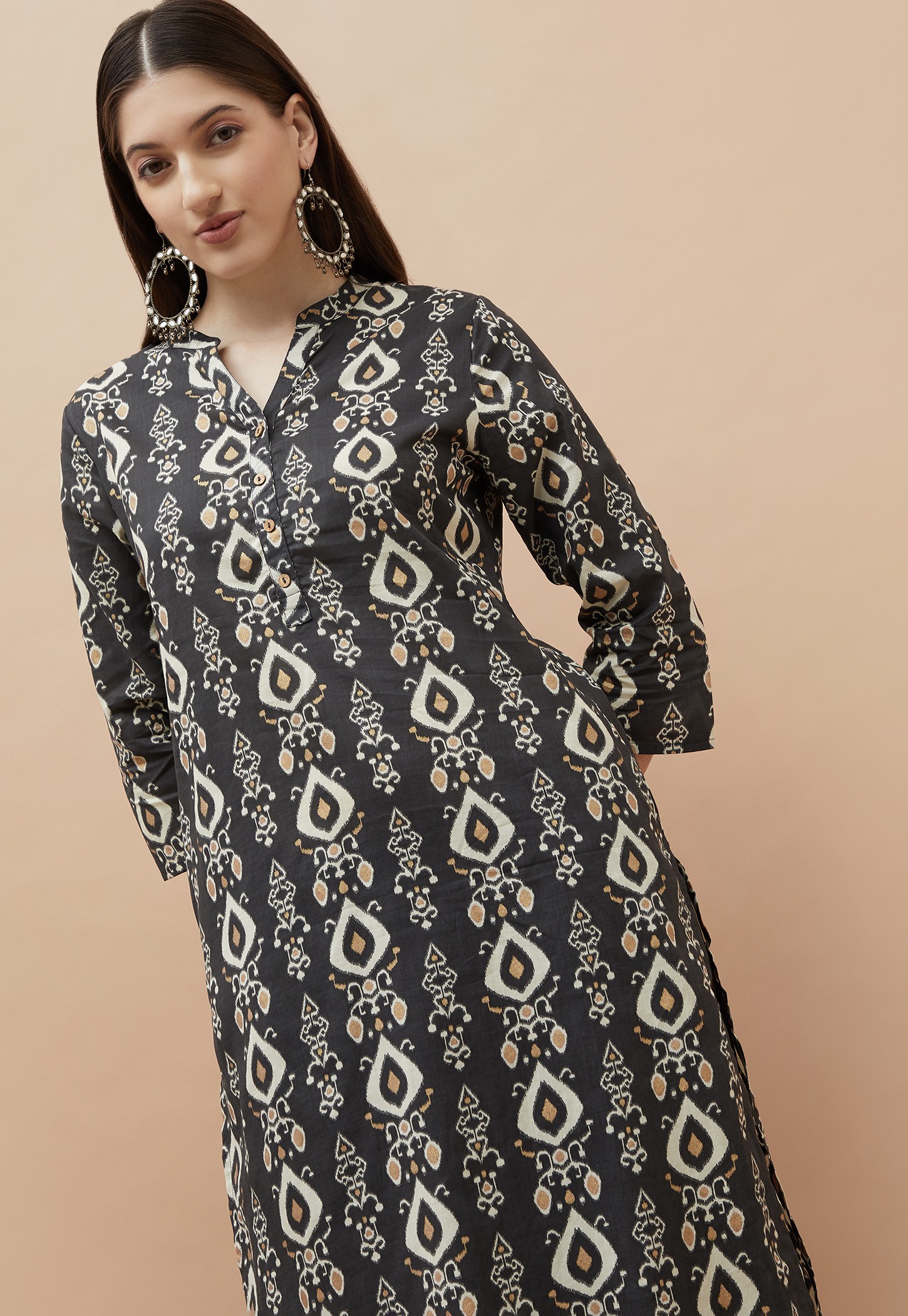 MELANGE Ethnic Motif Straight Kurta-picture-20