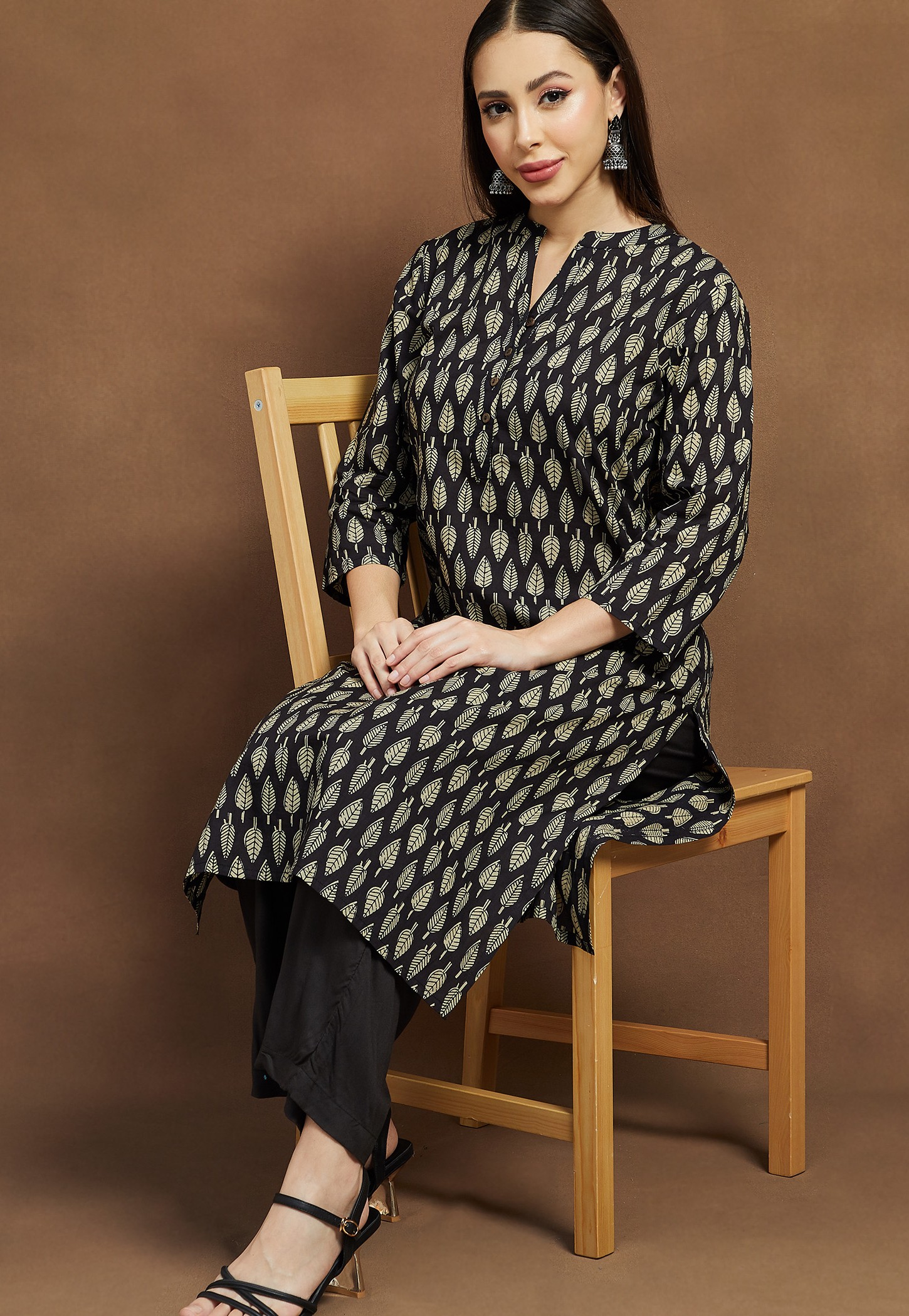 MELANGE Printed Straight Kurta-picture-30