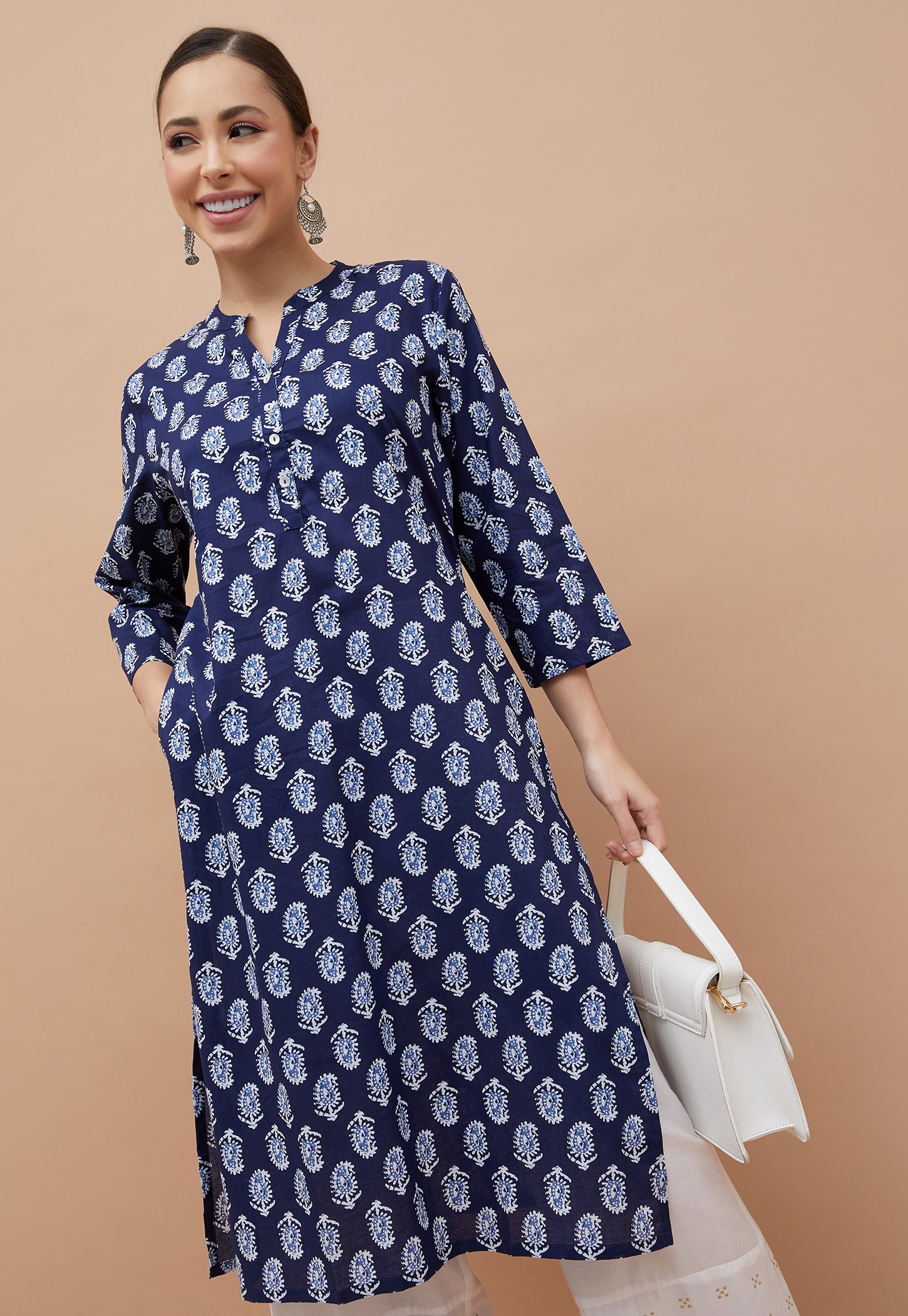 MELANGE Ethnic Motif Straight Kurta-picture-35