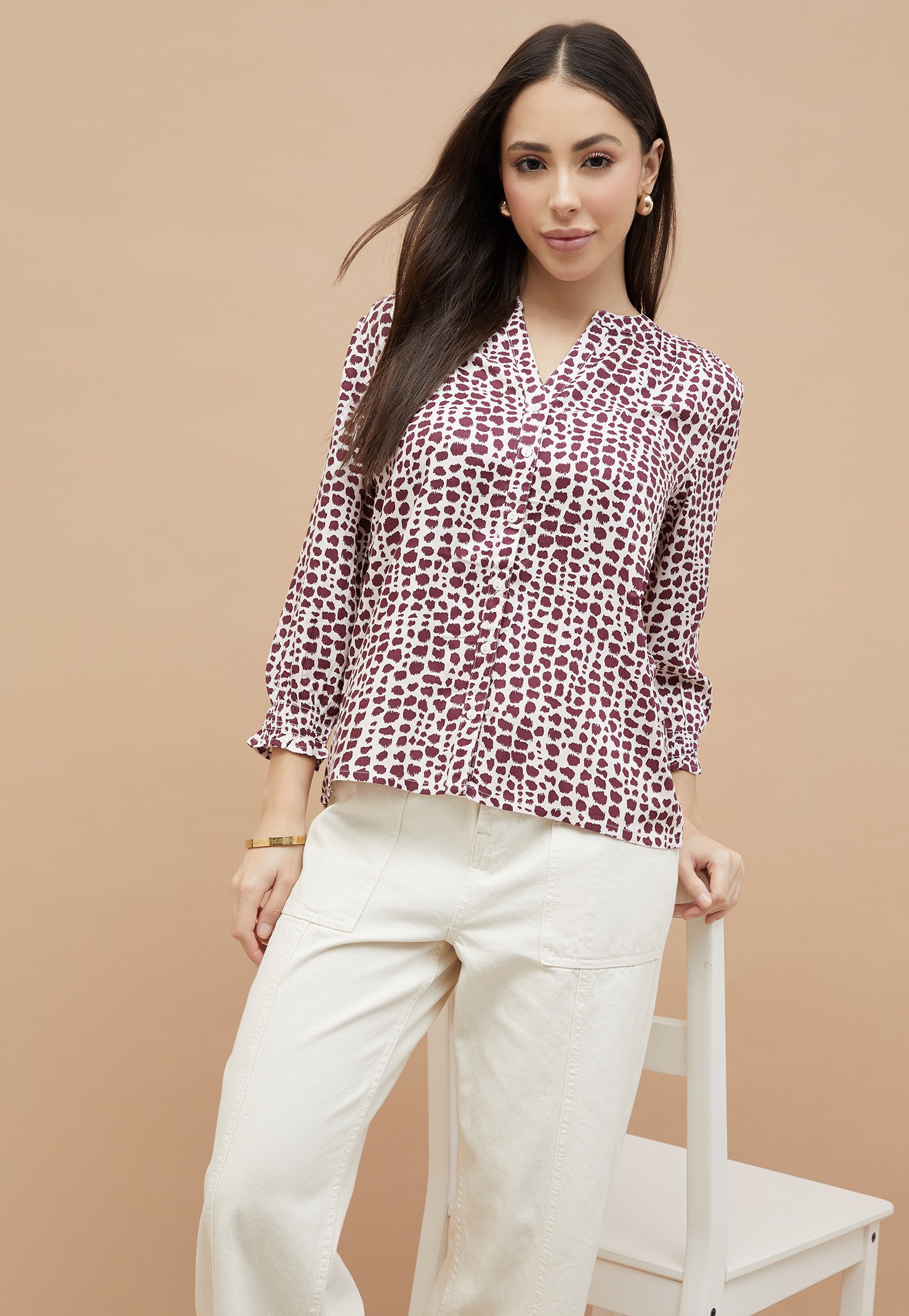 FAME FOREVER Animal Print Top-image-14