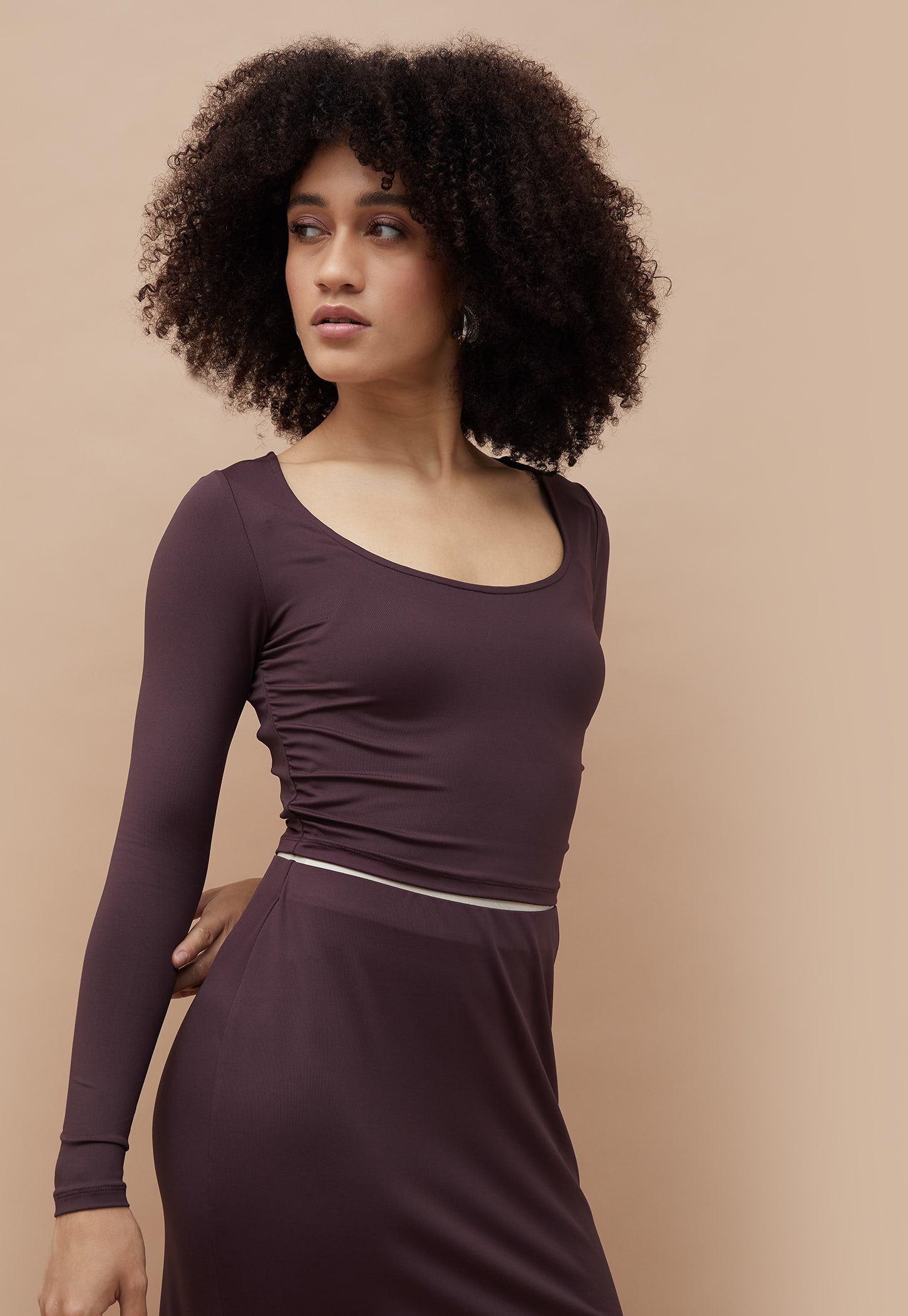 GINGER Solid Scoop Neck Top-picture-46
