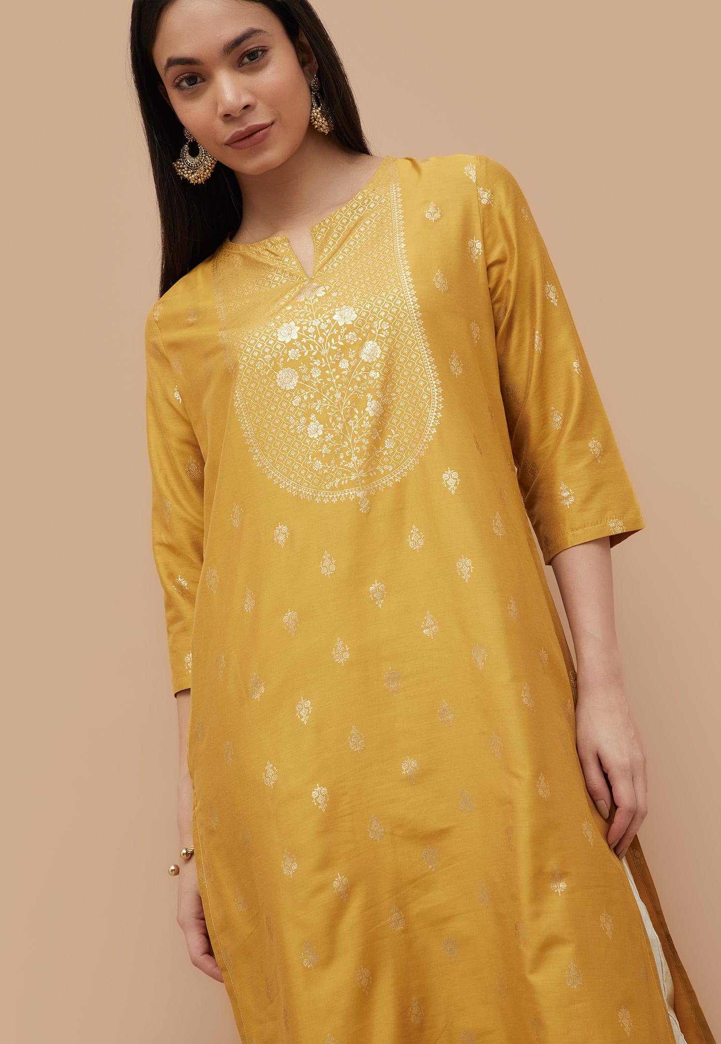 MELANGE Ethnic Motif Straight Kurta-picture-34