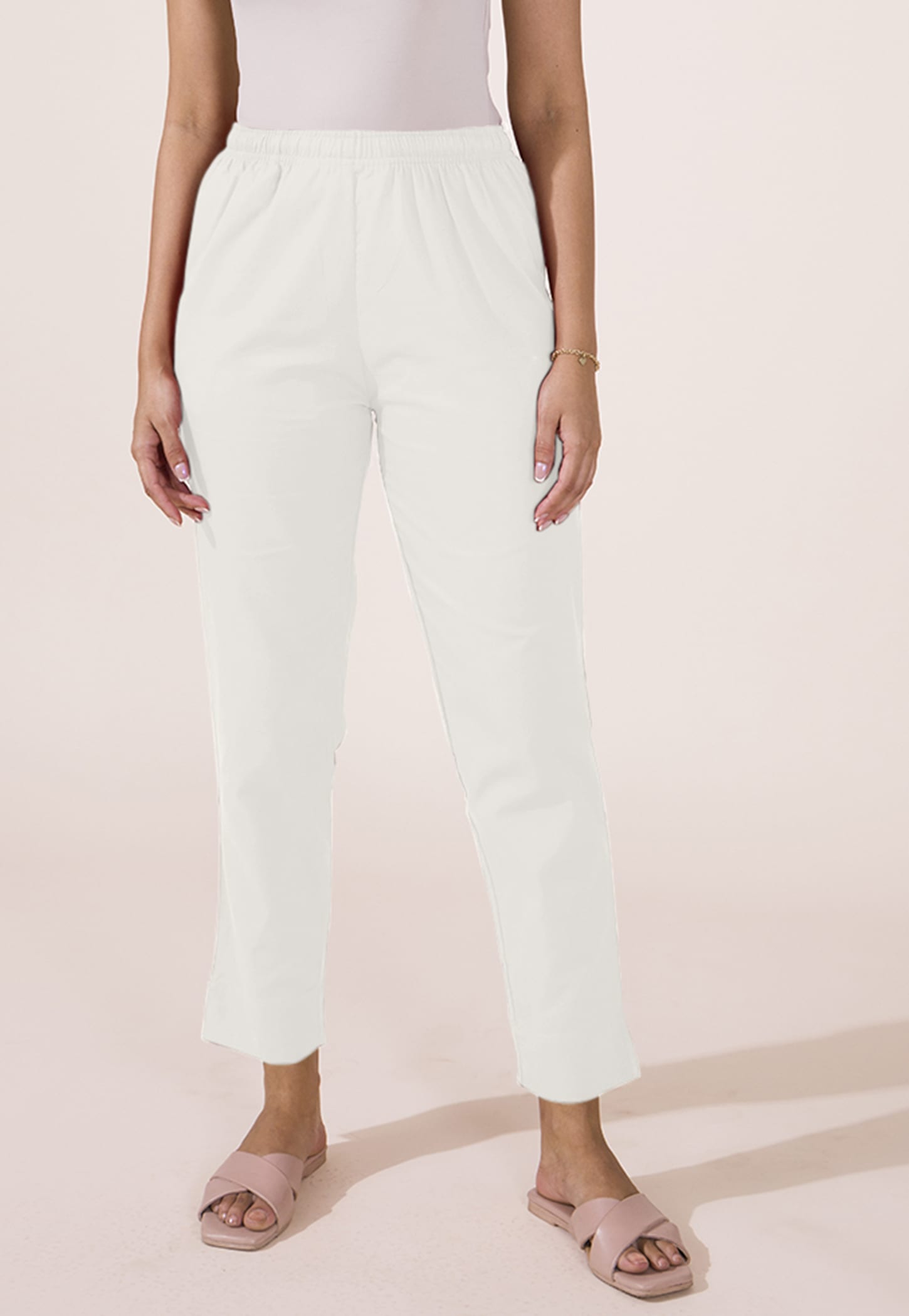 GO COLORS Solid Straight Pants-picture-24