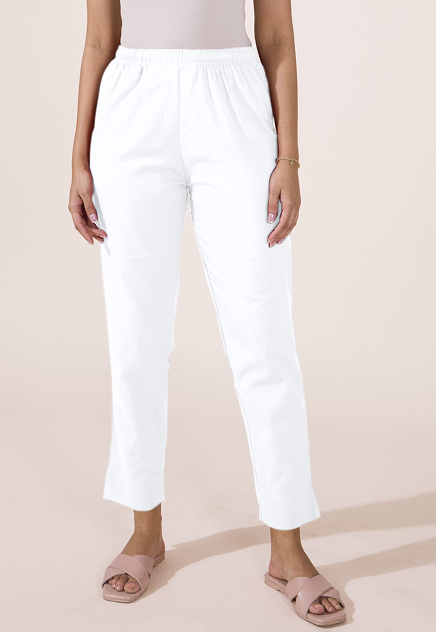 GO COLORS Solid Straight Pants-picture-23