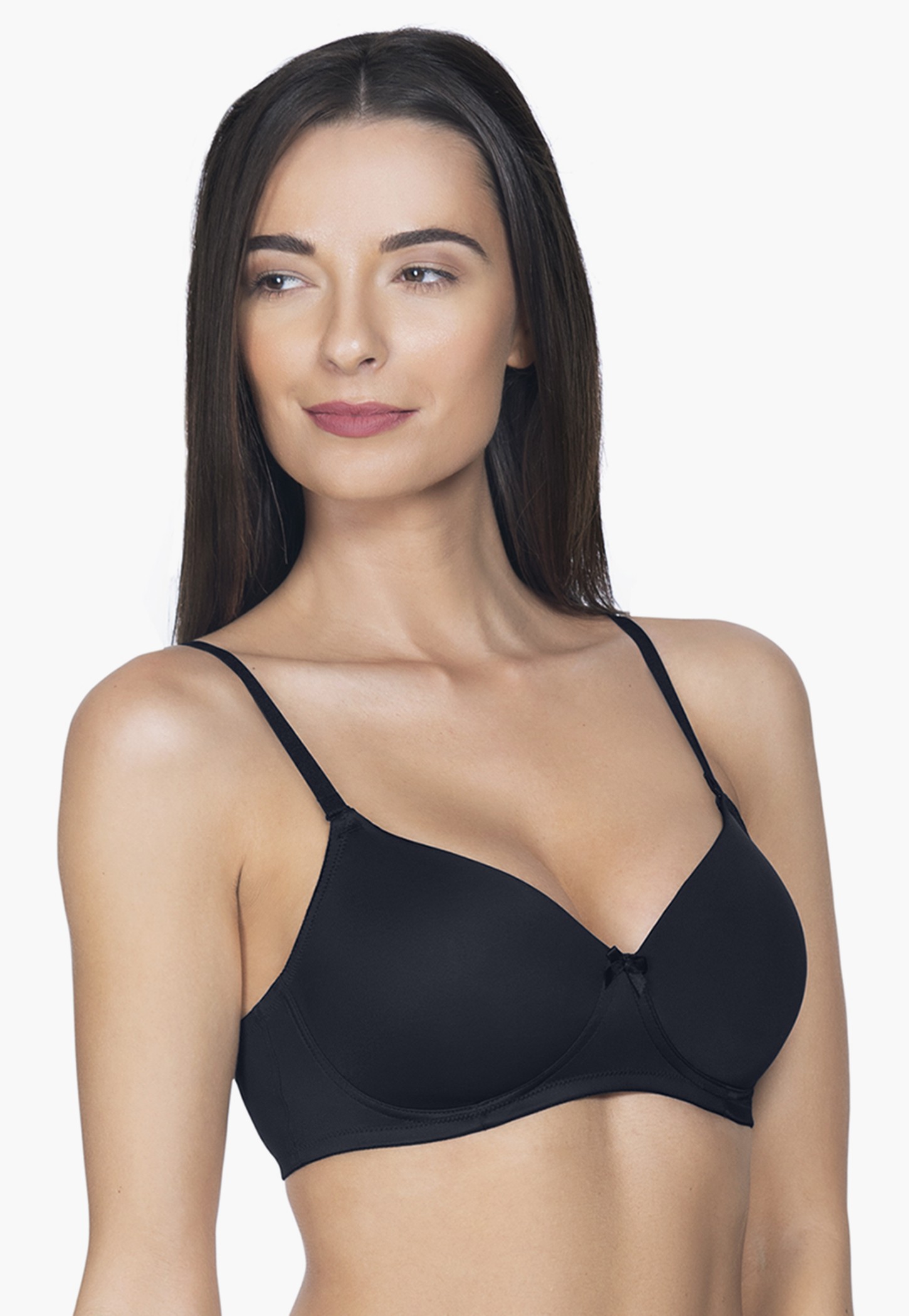 AMANTE Solid Padded Non Wired T-shirt Bra-image-16