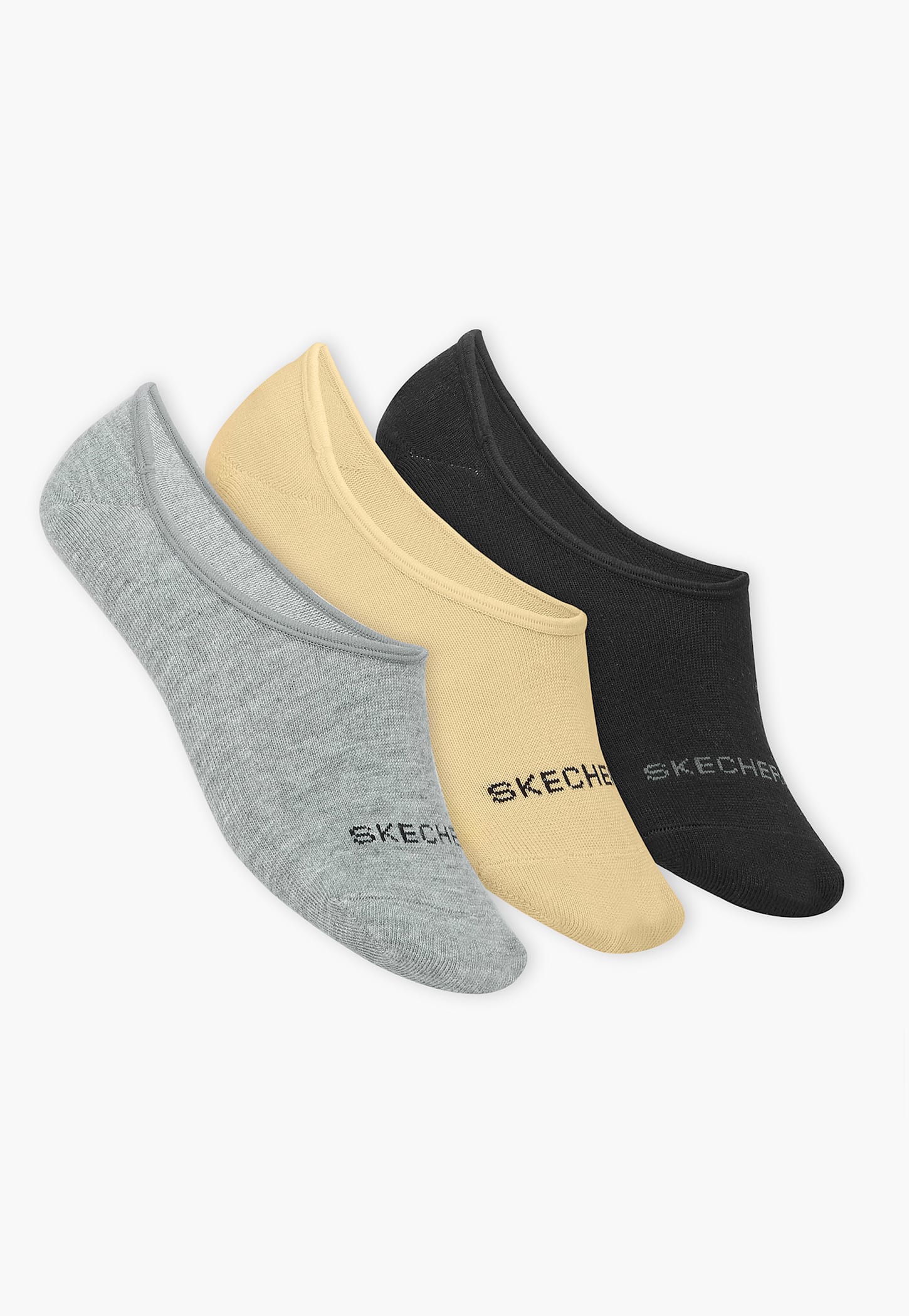 SKECHERS Knitted No-Show Socks - Pack of 3-picture-46