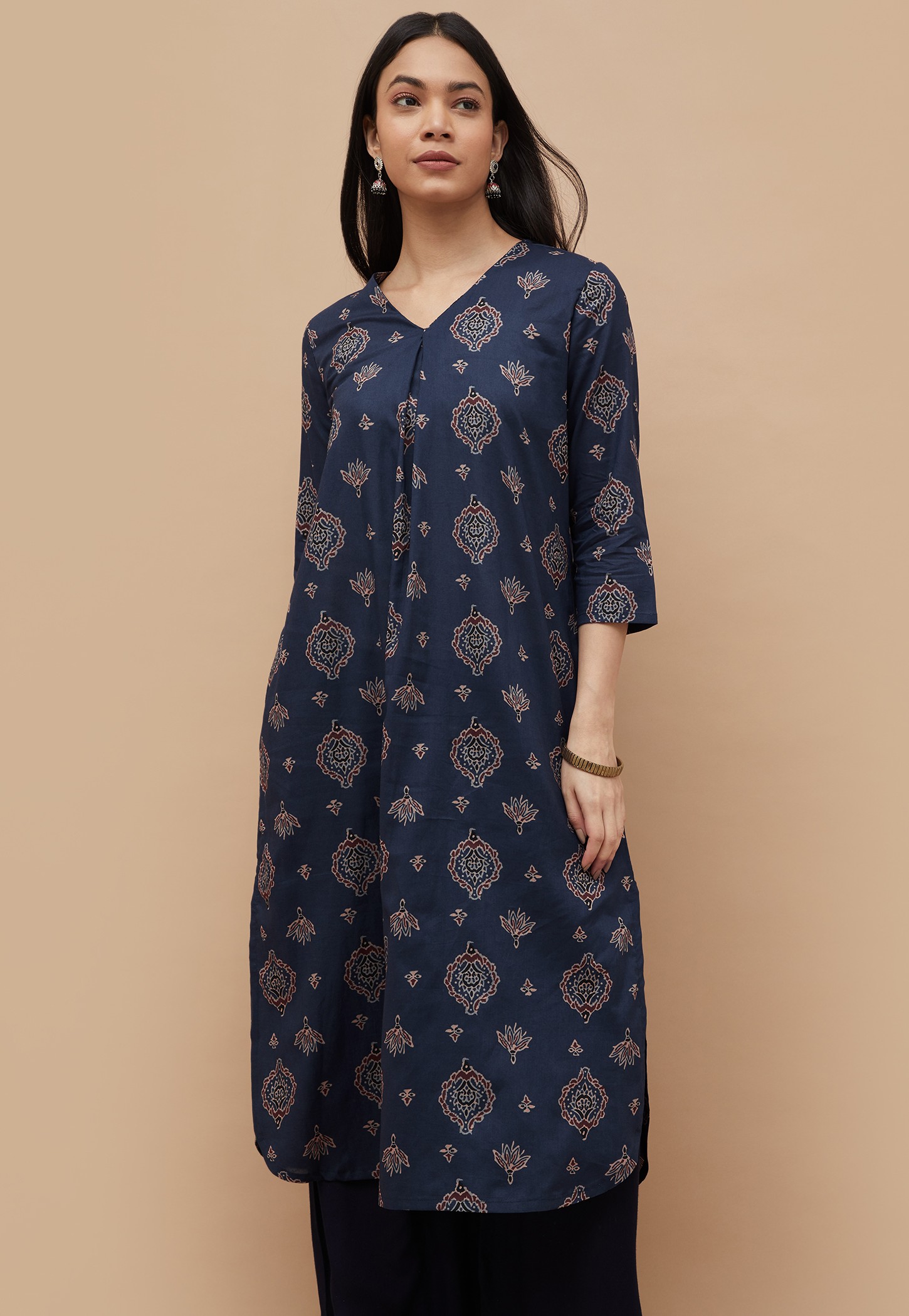MELANGE Ethnic Motif Straight Kurta-picture-11