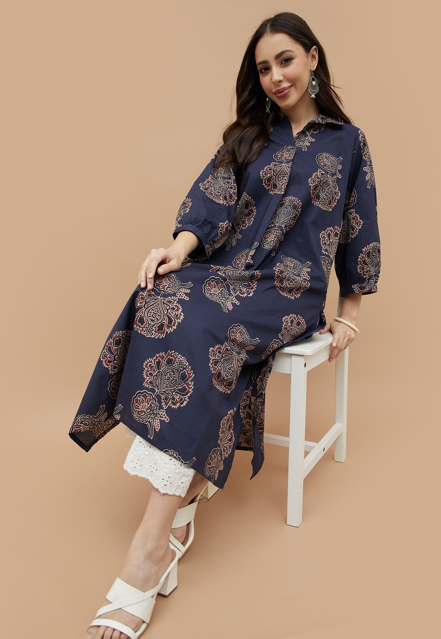 MELANGE Ethnic Motif Straight Kurta-picture-21