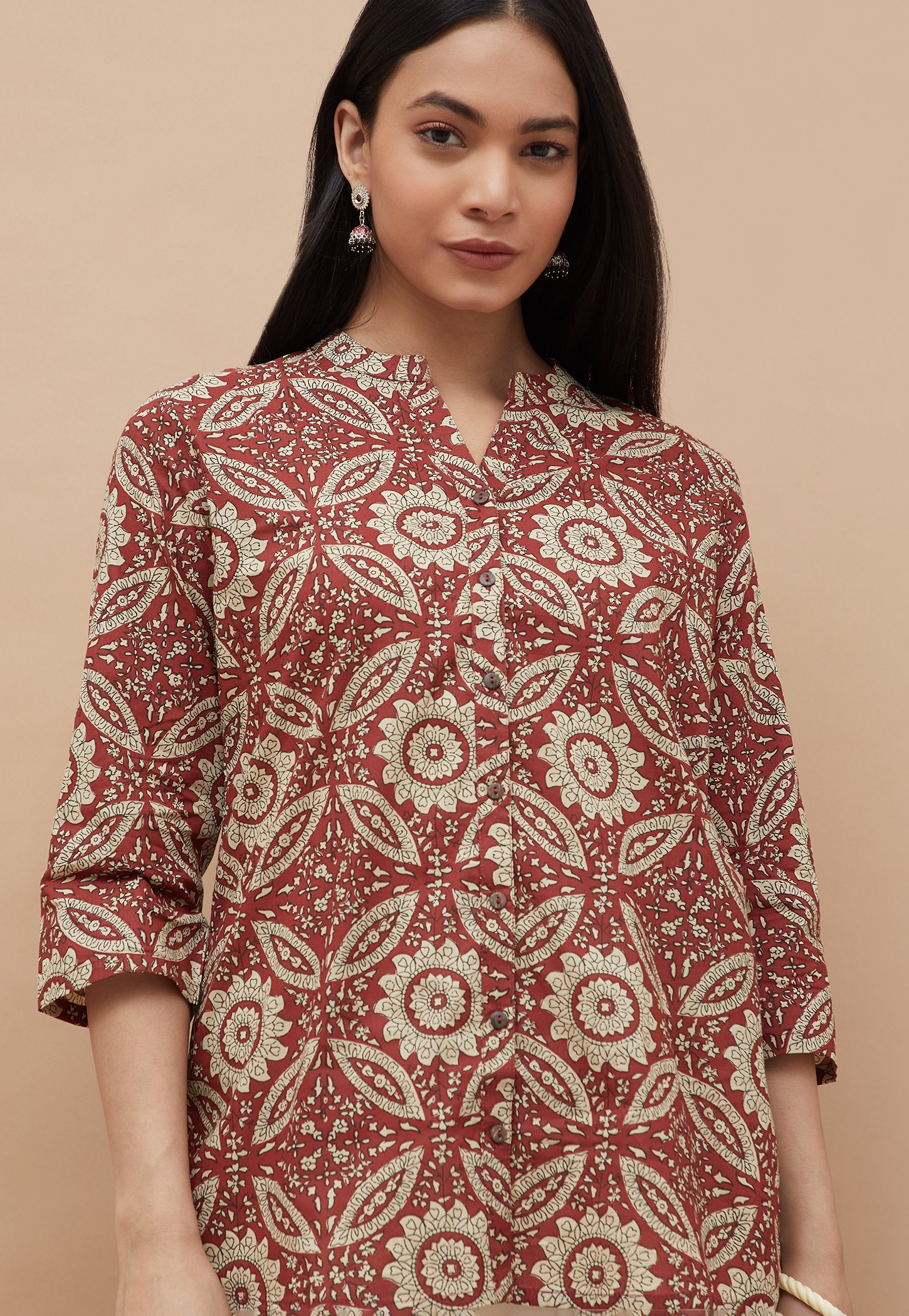 MELANGE Ethnic Motif Straight Kurti-picture-25