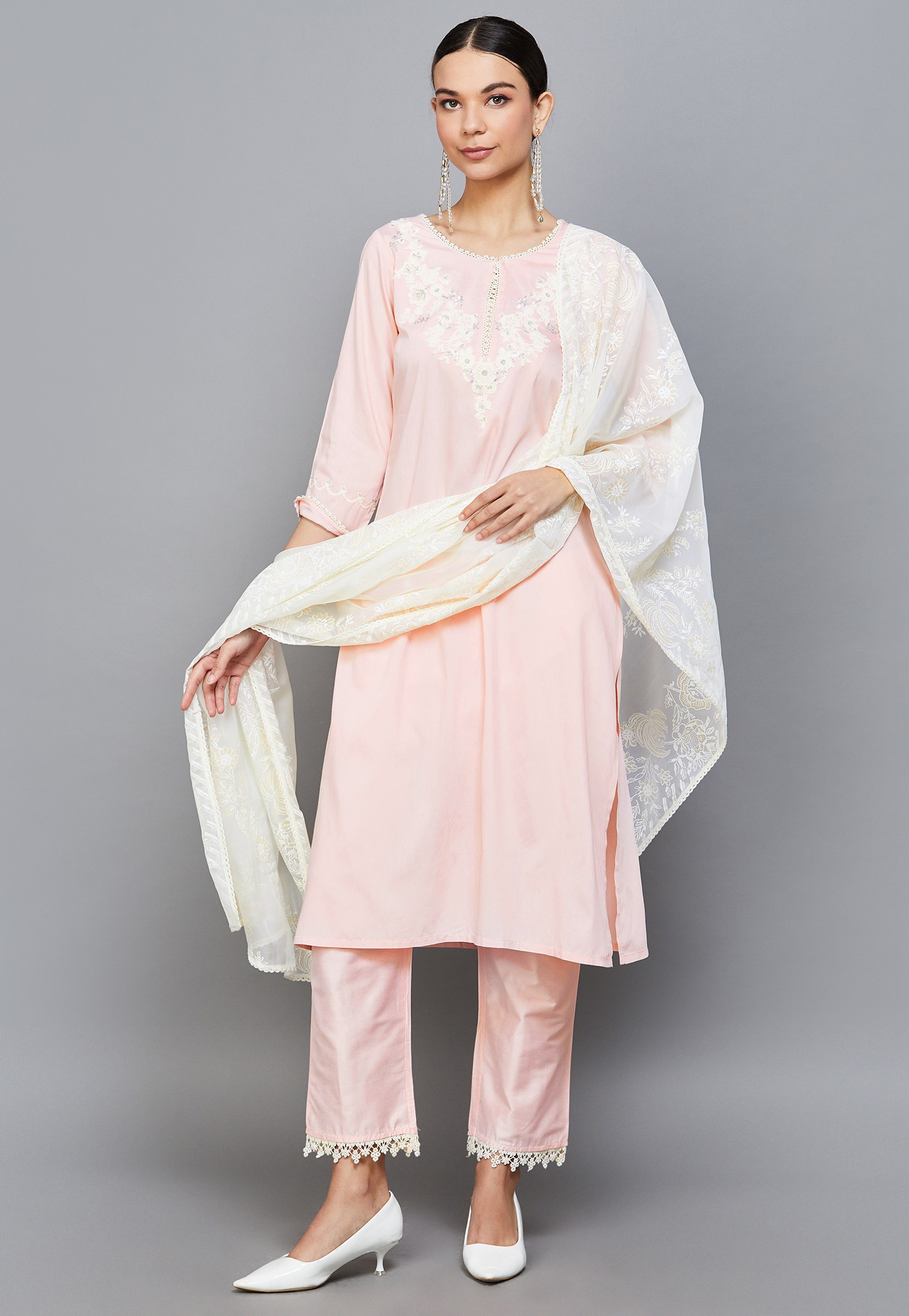 W Embroidered Straight Kurta Set-picture-49