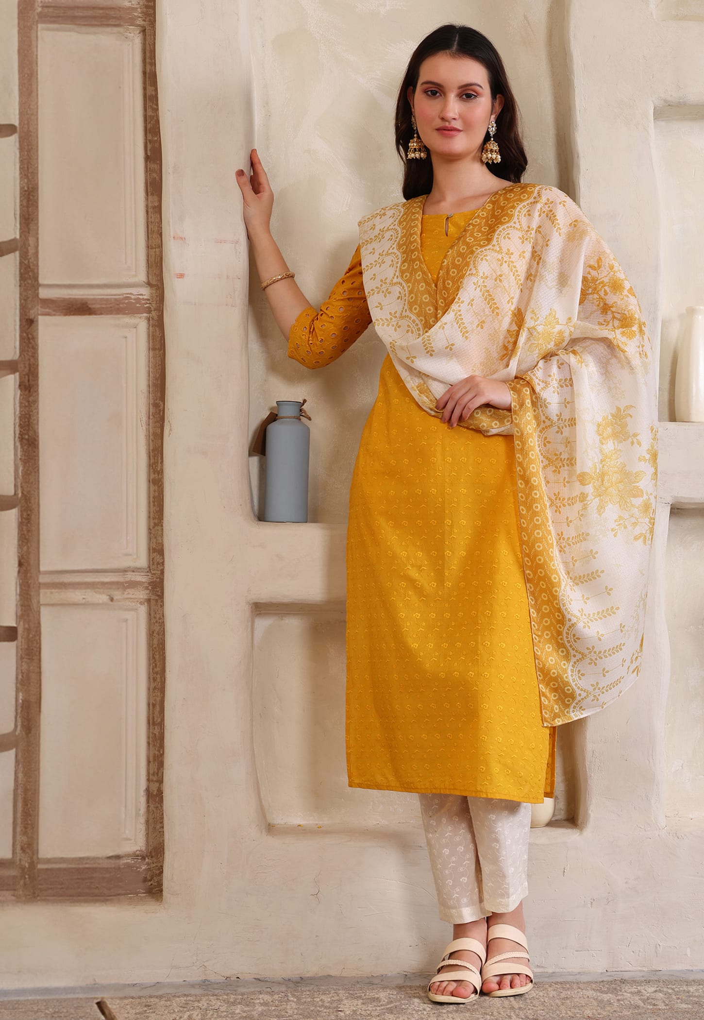 AURELIA Embroidered Straight Kurta Set-picture-11