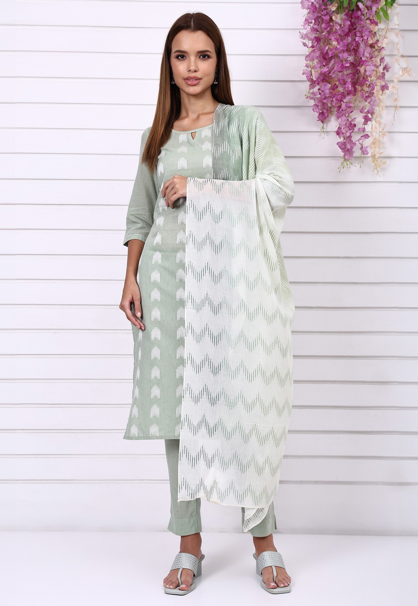AURELIA Ethnic Motif Straight Kurta Set-picture-39