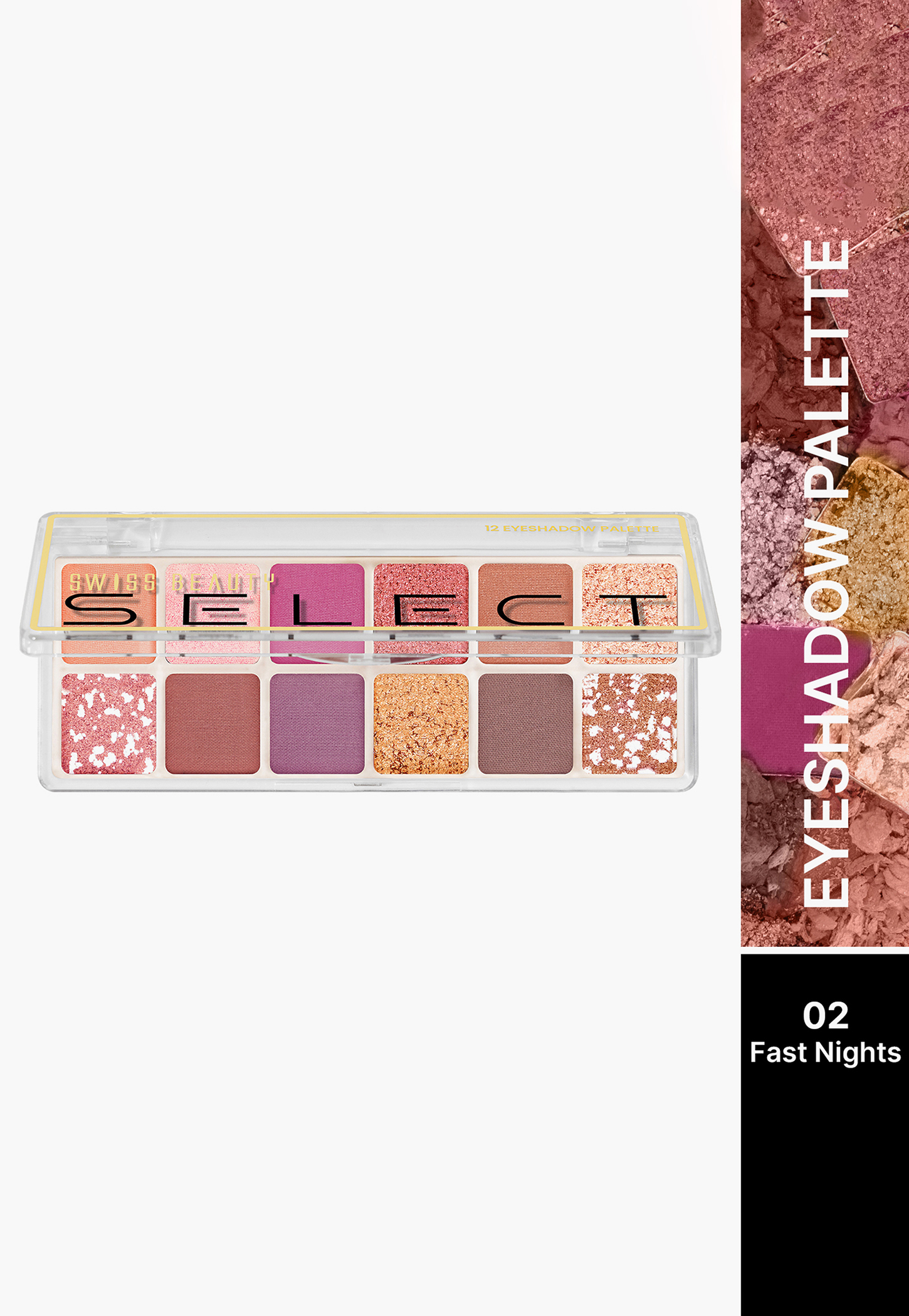 SWISS BEAUTY Select Eyeshadow Palette - Fast Nights - 2g-image-28