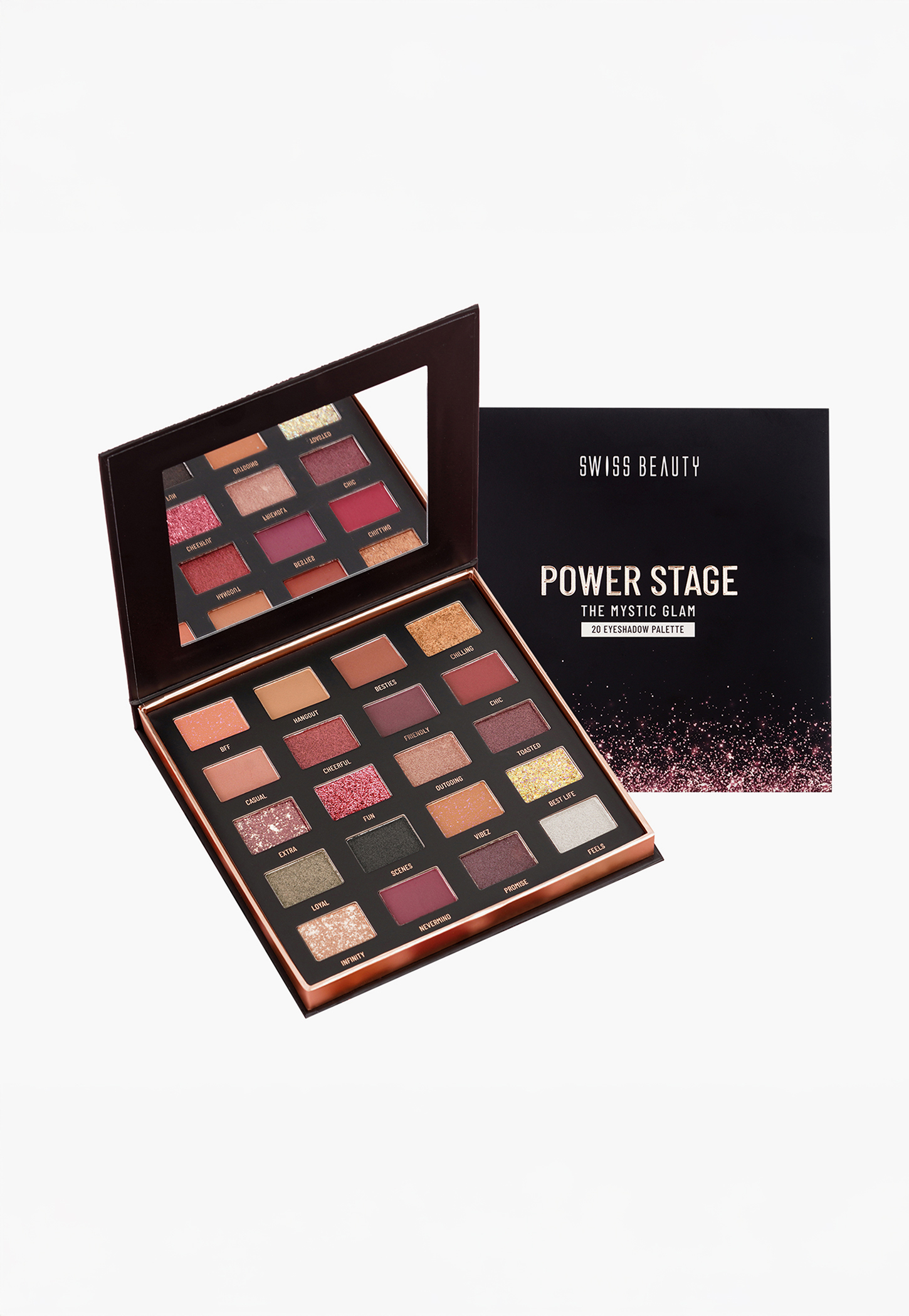 SWISS BEAUTY Power Stage Eyeshadow Palette - Mystic Glam - 25g-picture-18