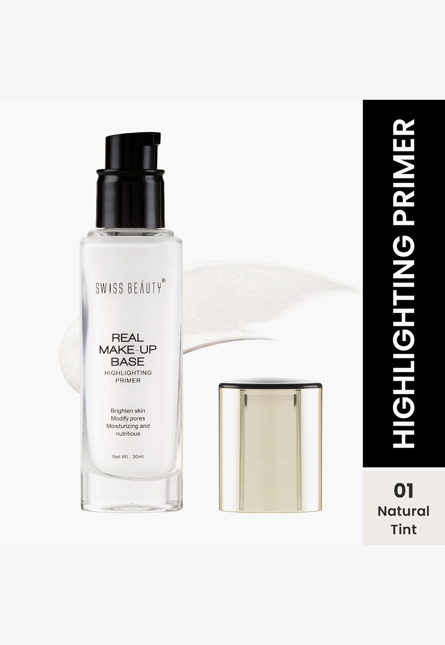 SWISS BEAUTY Highlighting Primer - 01 Natural Tint - 32ml-picture-36