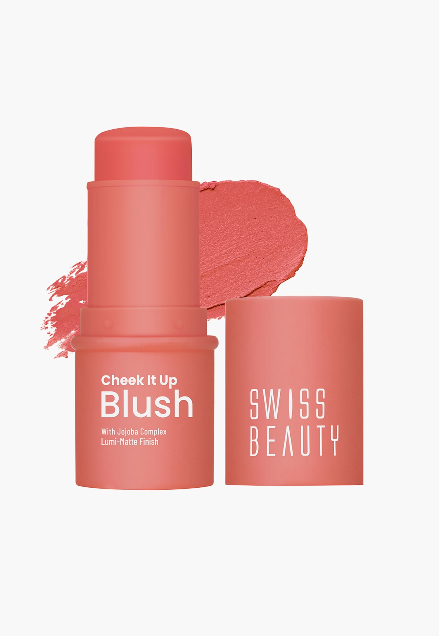 SWISS BEAUTY Cheek It Up Blush - Mood lifter Coral - 8g-picture-13