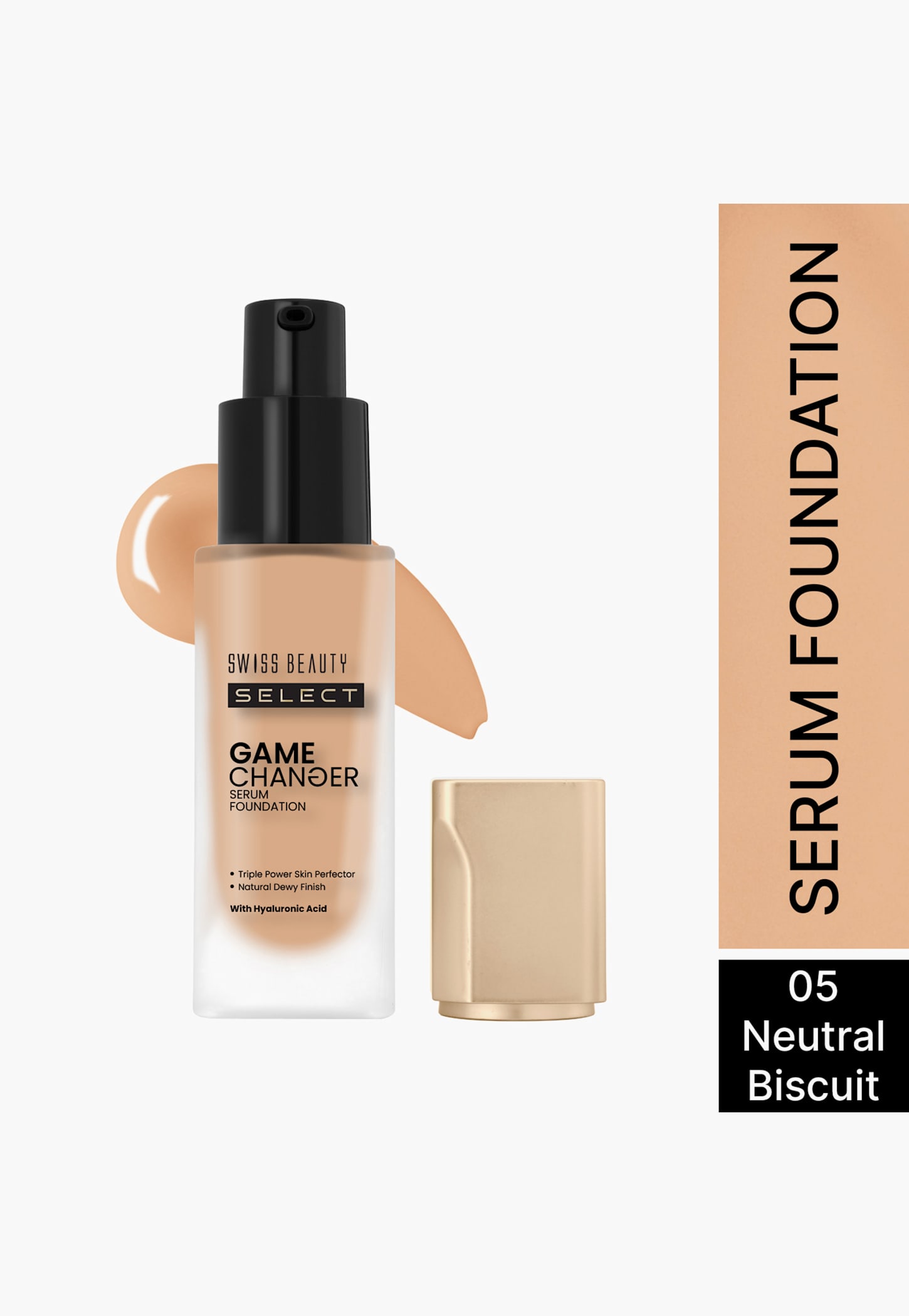 SWISS BEAUTY Select Game Changer Serum Foundation - 05 Neutral Biscuit - 30g-picture-11