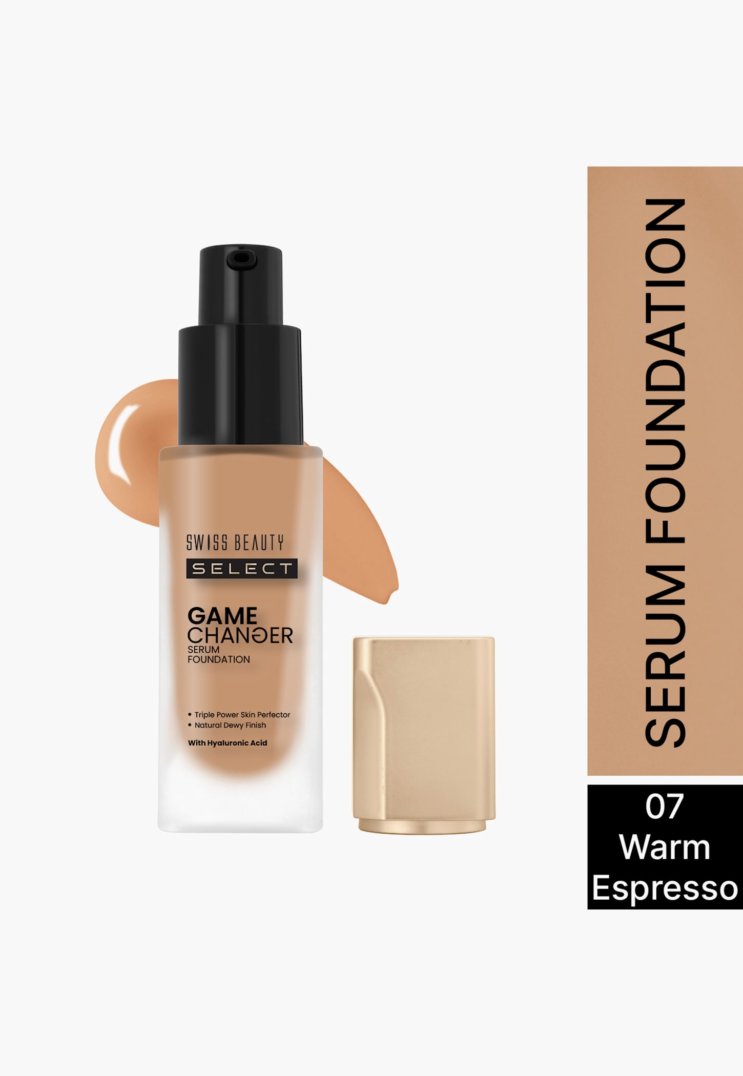 SWISS BEAUTY Select Game Changer Serum Foundation - 07 Warm Espresso - 30g-image-26