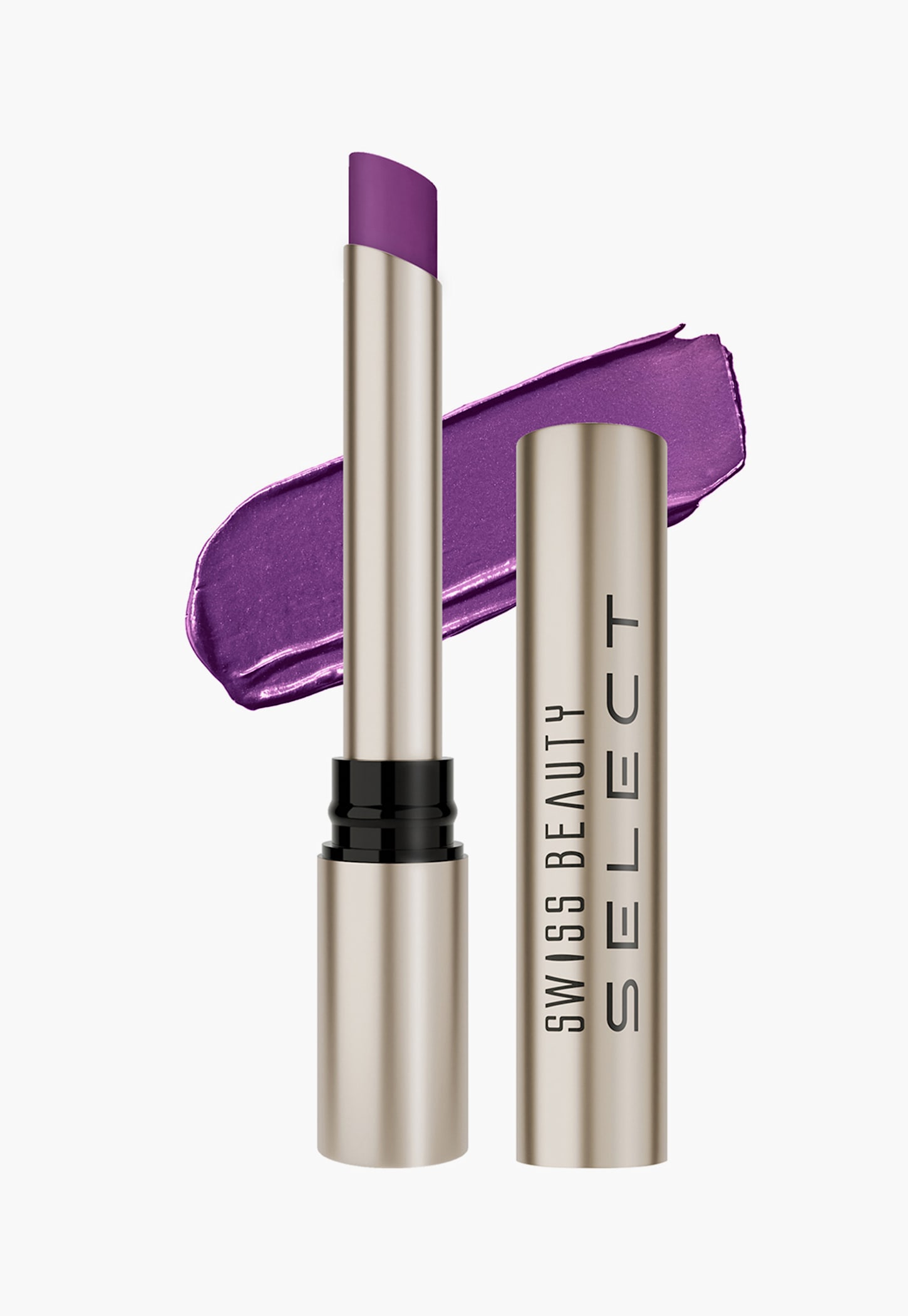 SWISS BEAUTY Select High On Shine Lipstick- 06 Admirer Plum - 1g-picture-50