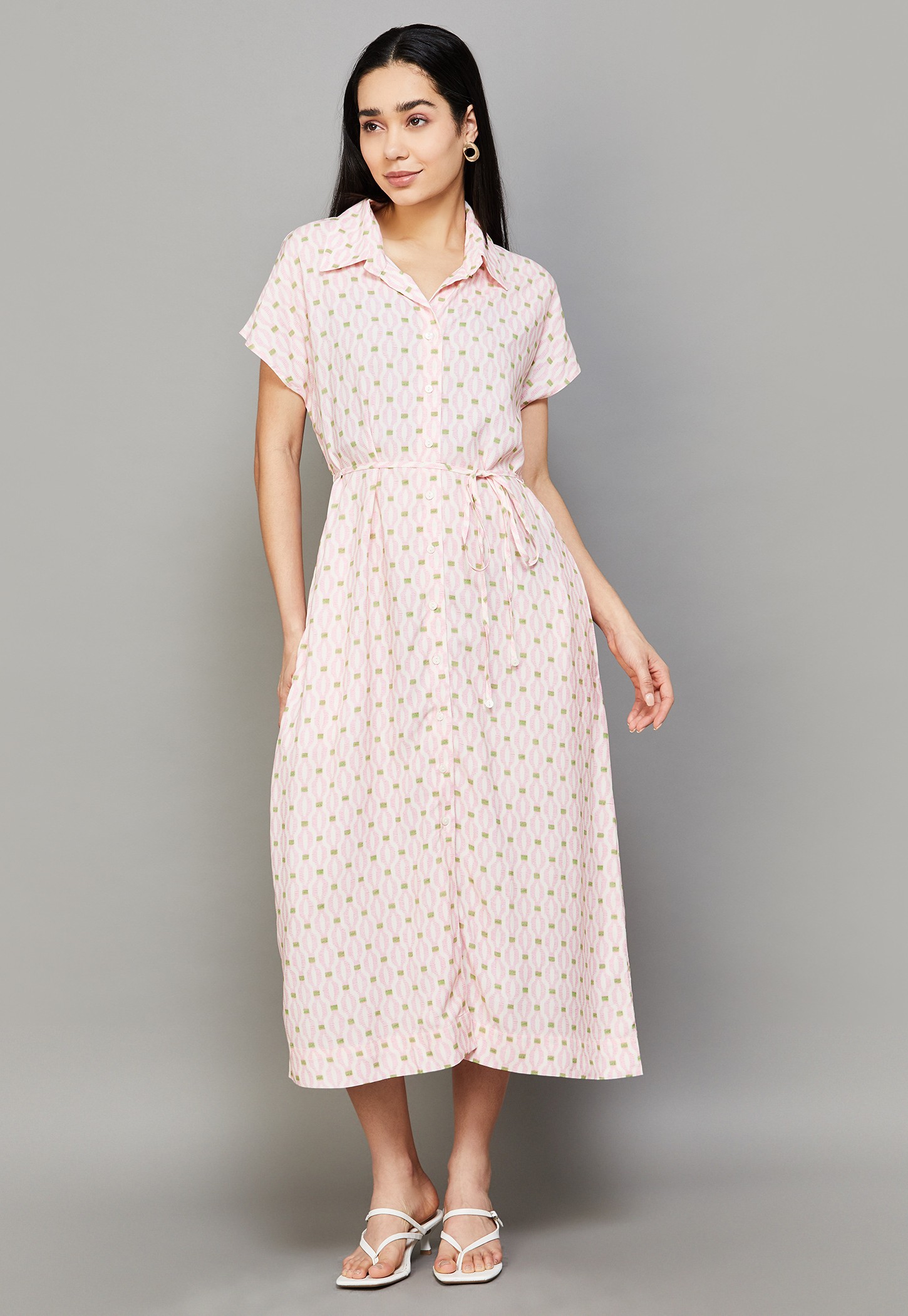 RAREISM Printed Shirt Dress-image-0