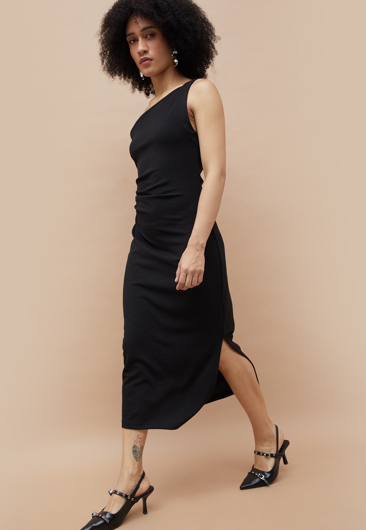 GINGER Solid Sheath Dress-picture-28
