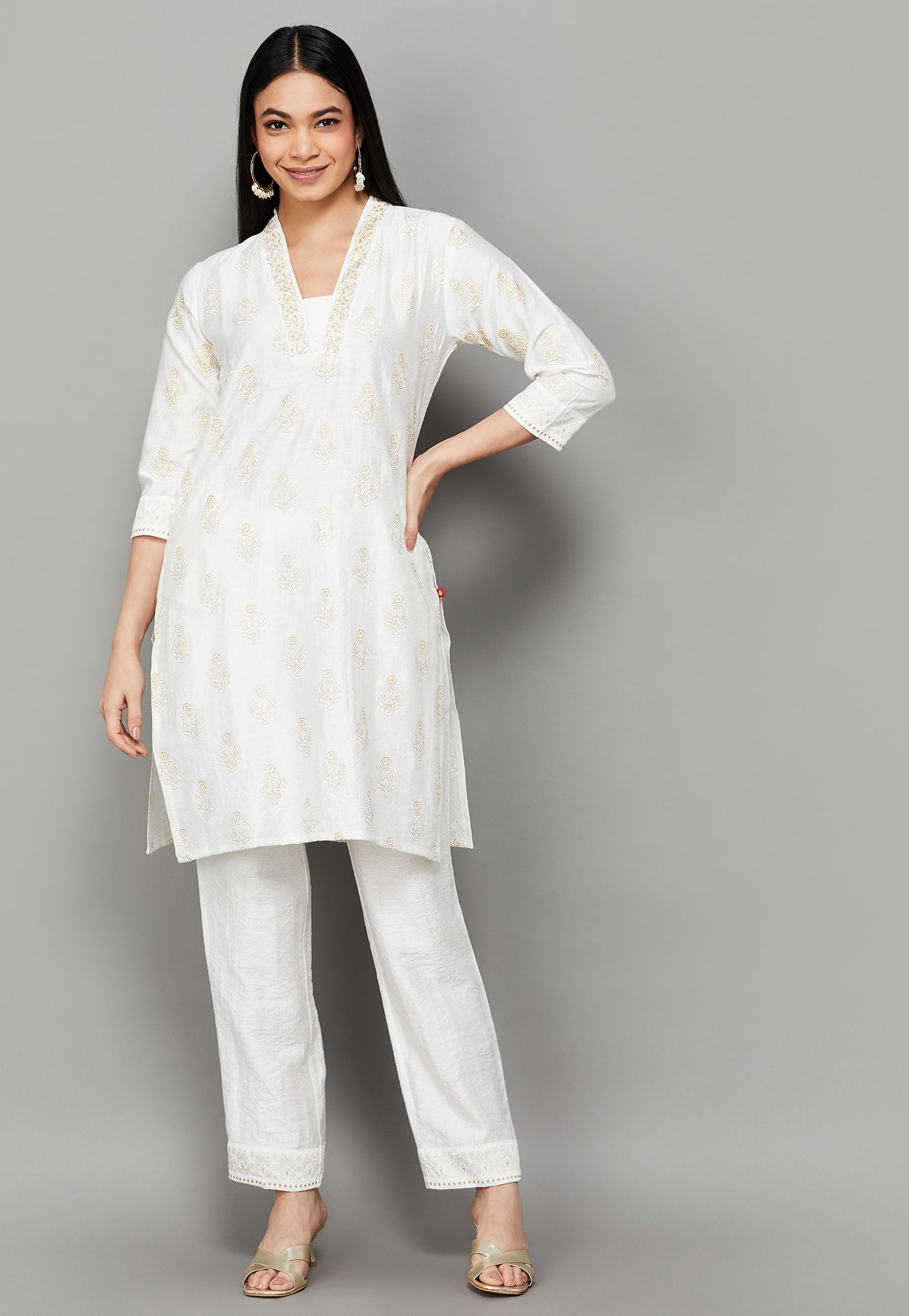 SPAN Ethnic Motif Straight Kurta Set-picture-34