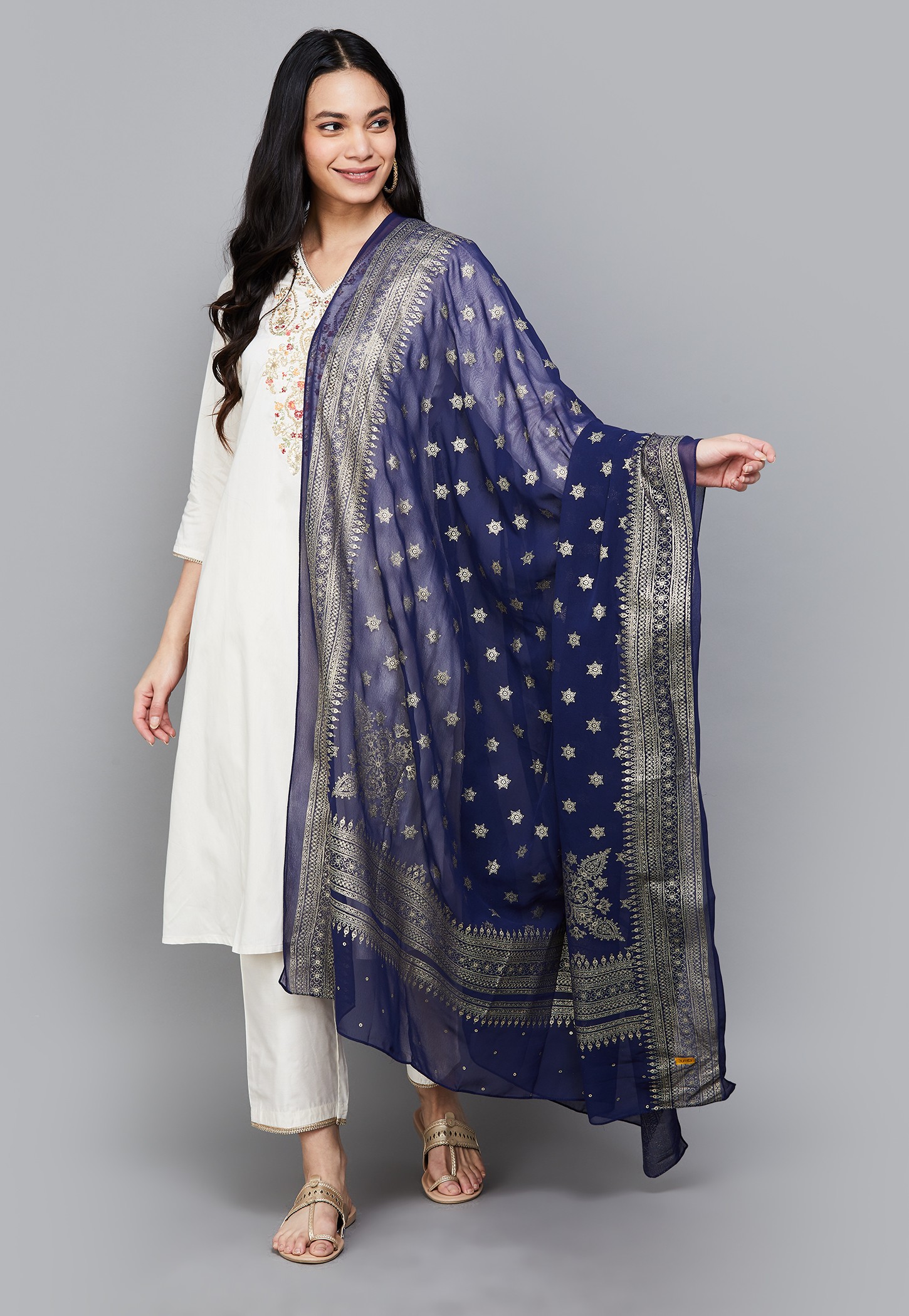 AURELIA Foil Print Dupatta-picture-13