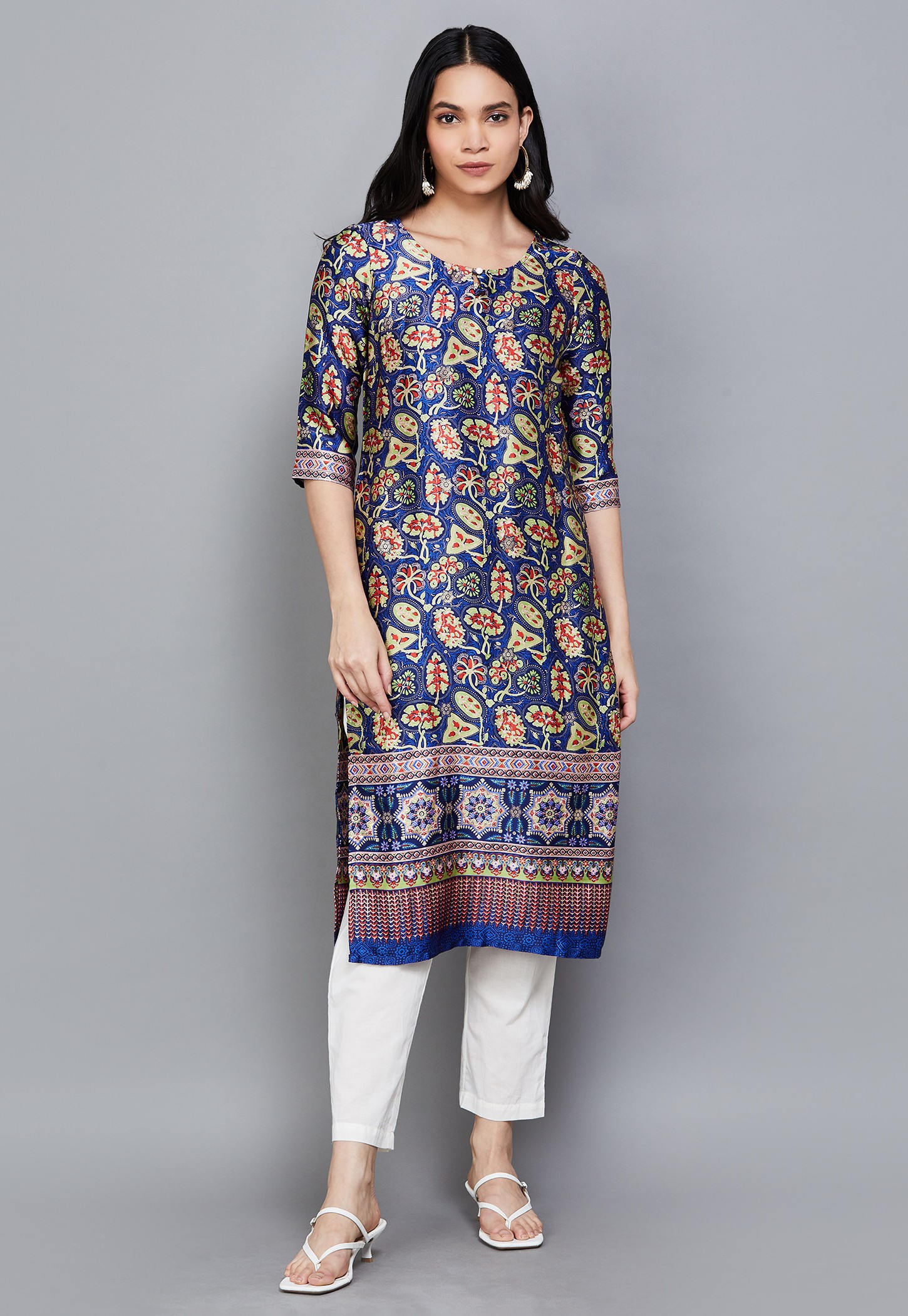 AURELIA Ethnic Motif Straight Kurta-picture-22