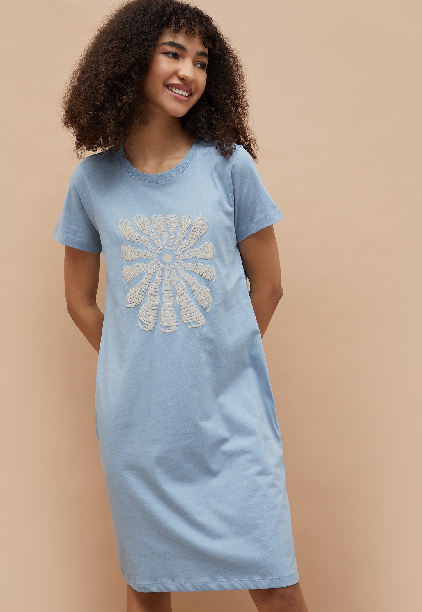 GINGER Embossed Night Dress-image-9