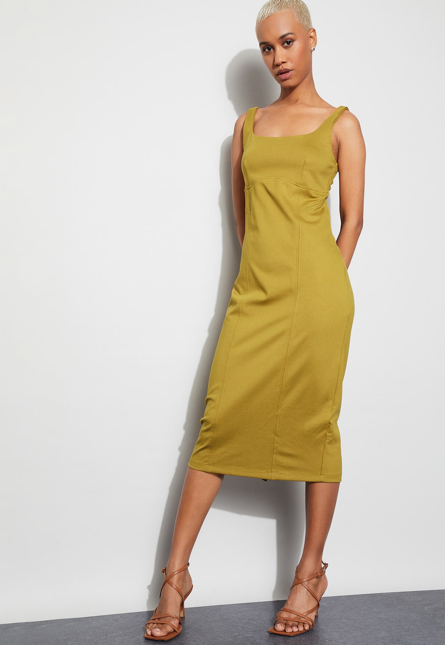 GINGER Panelled Sheath Dress-picture-14