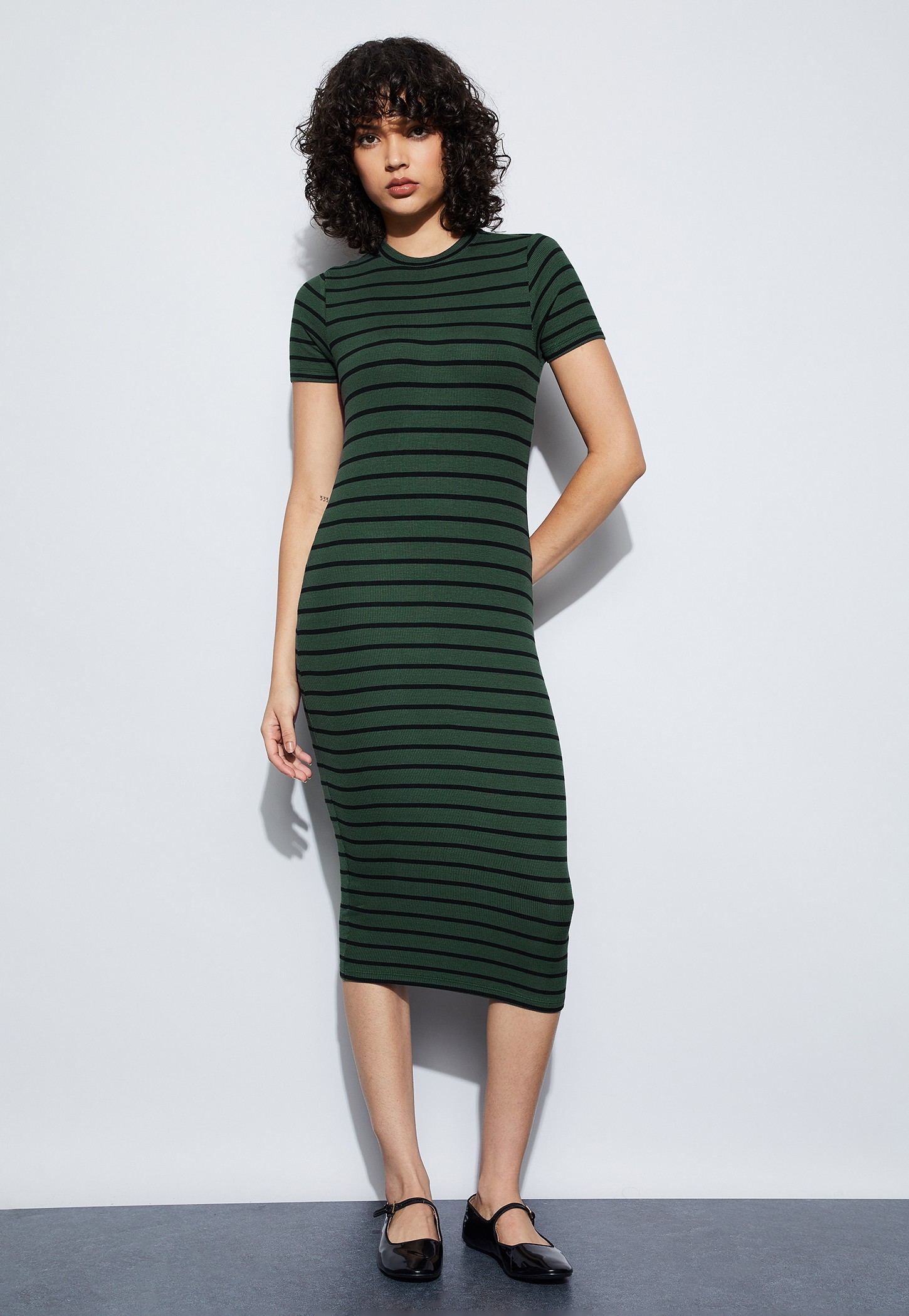 GINGER Striped Bodycon Dress-picture-42