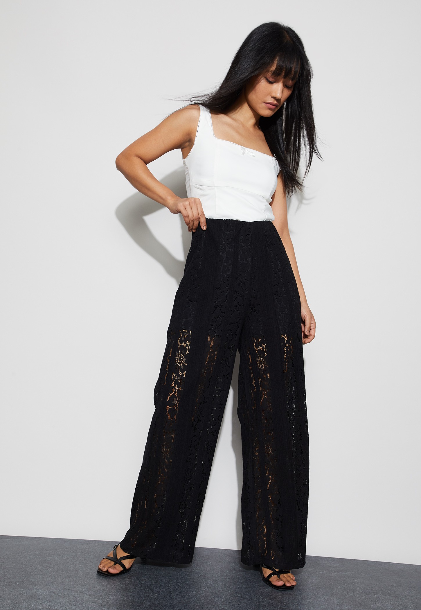 GINGER Lace Wide Leg Trousers-picture-25